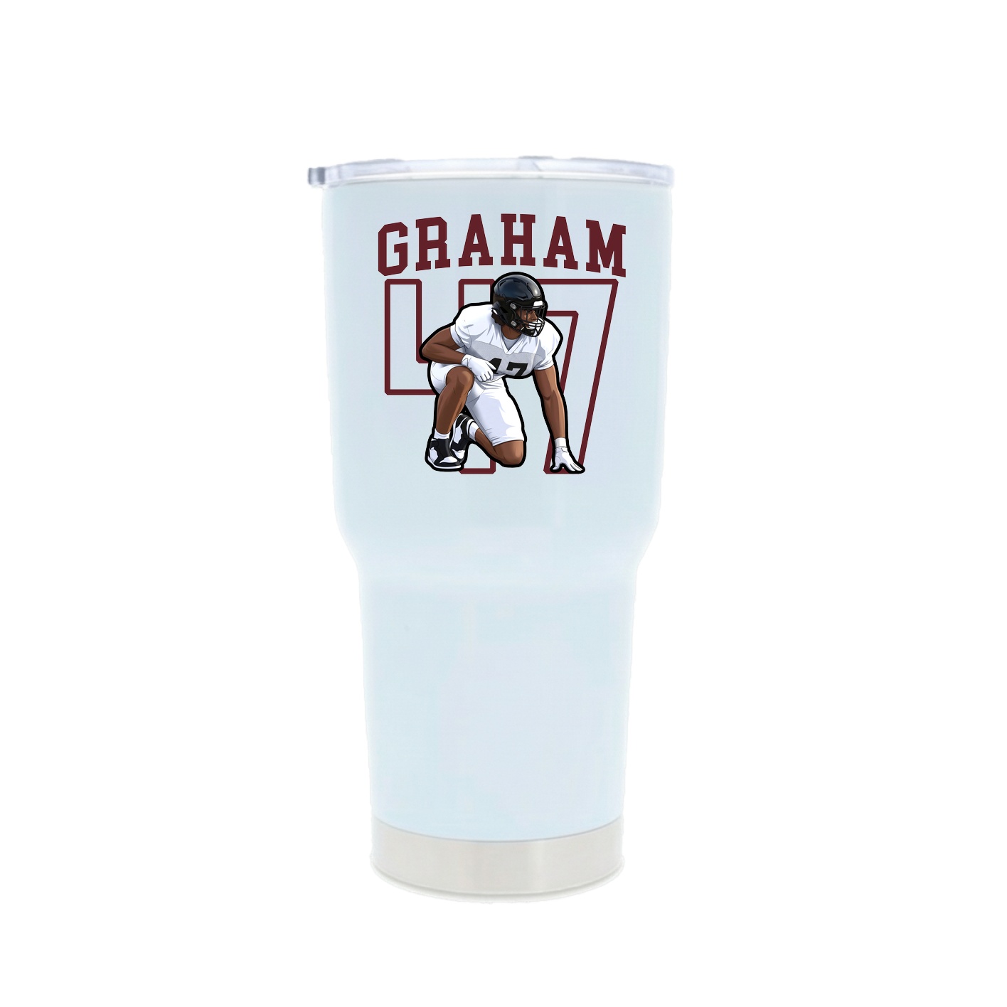 30oz Stainless Steel Tumbler — Shirsey in White