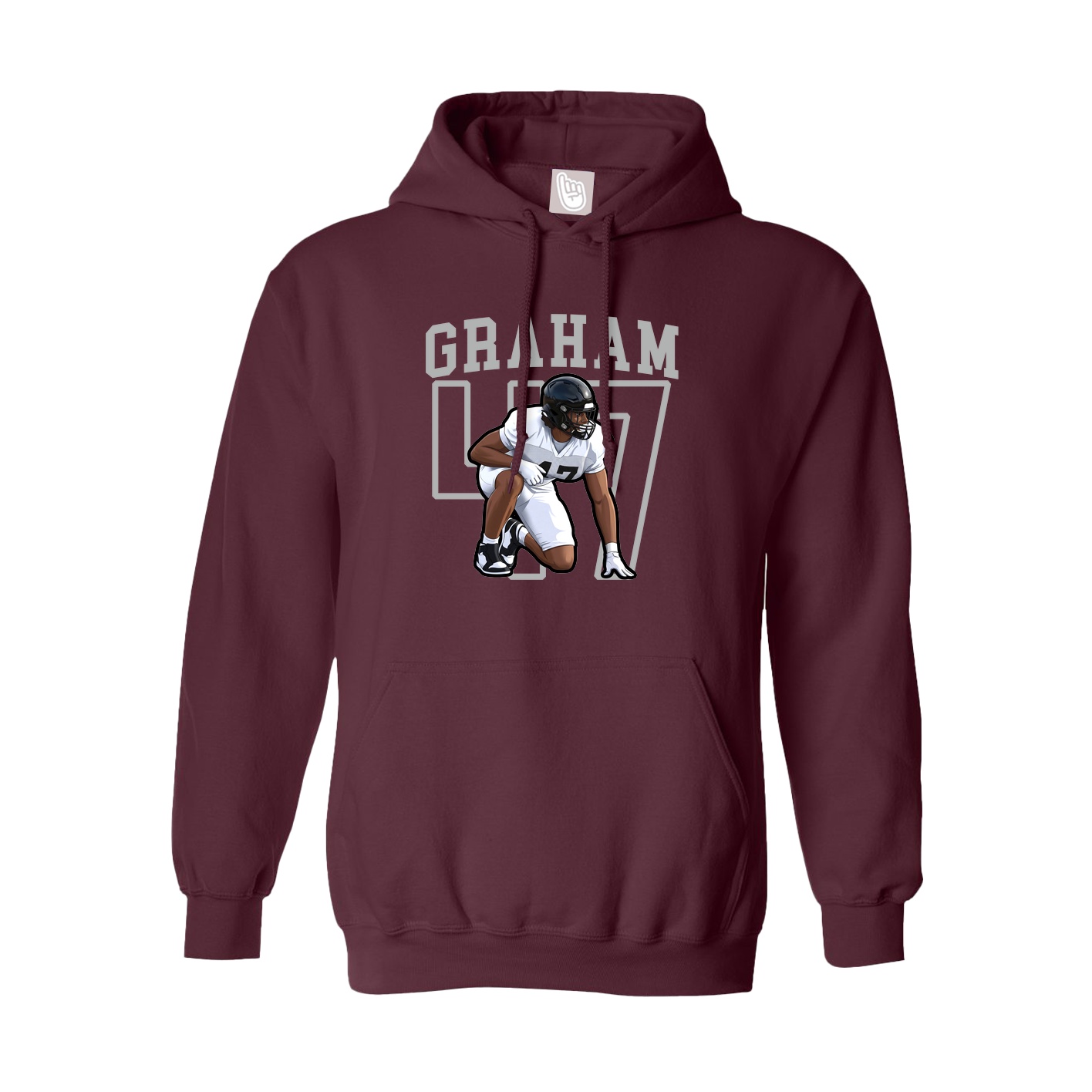 Hoodie — Shirsey in Maroon