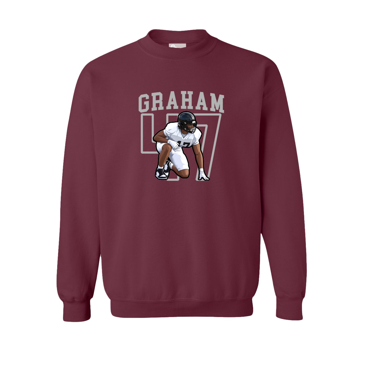 Fleece Crew — Shirsey in Maroon