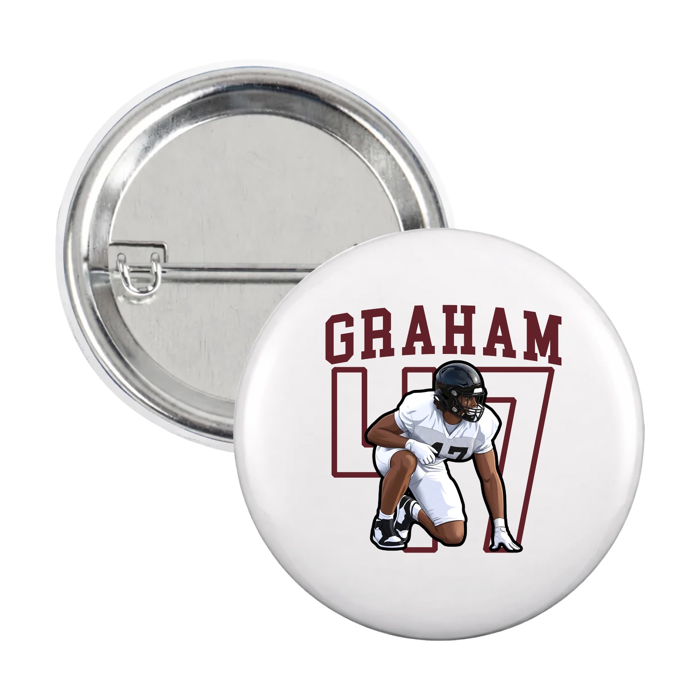 Game Day Button — Shirsey in White