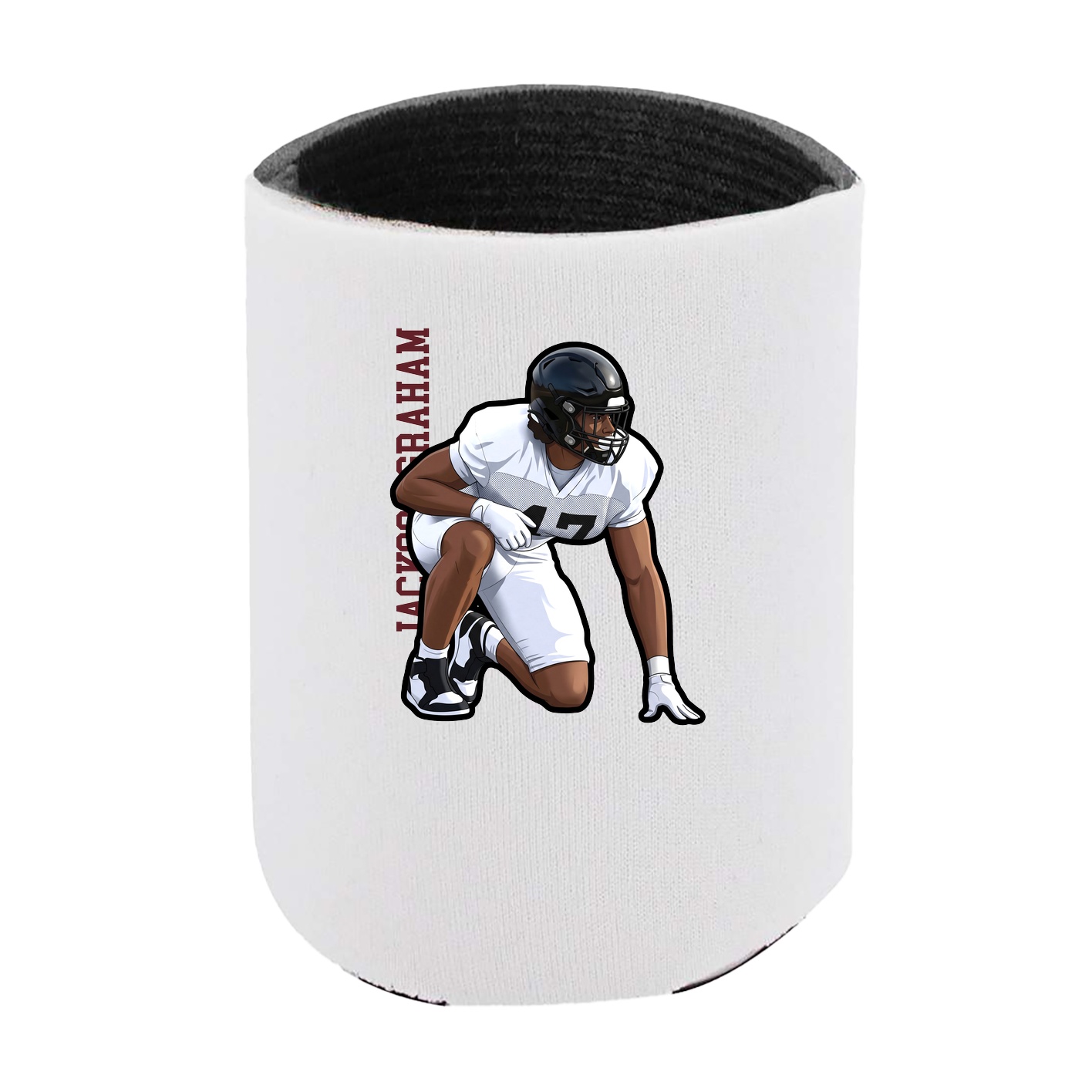 Can Holder — Name Vertical in White