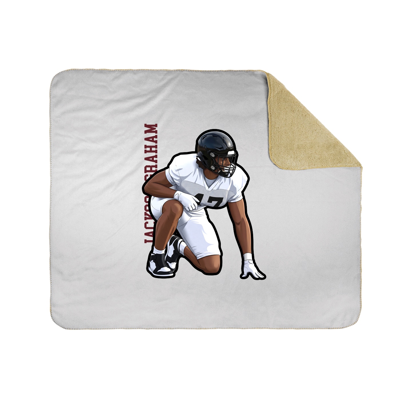 50x60 Sherpa Lined Throw Blanket