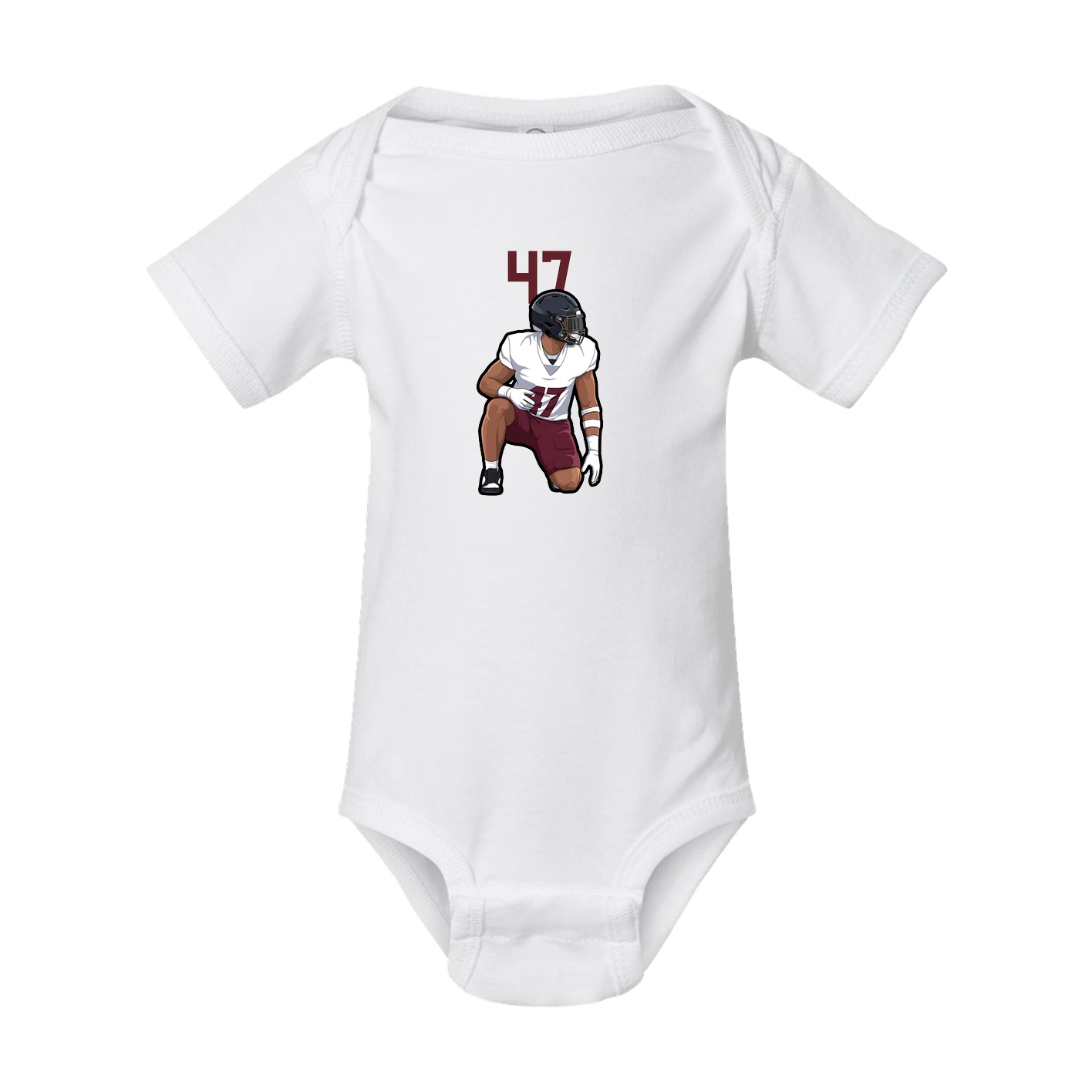 Baby Onesie — Number Top in White
