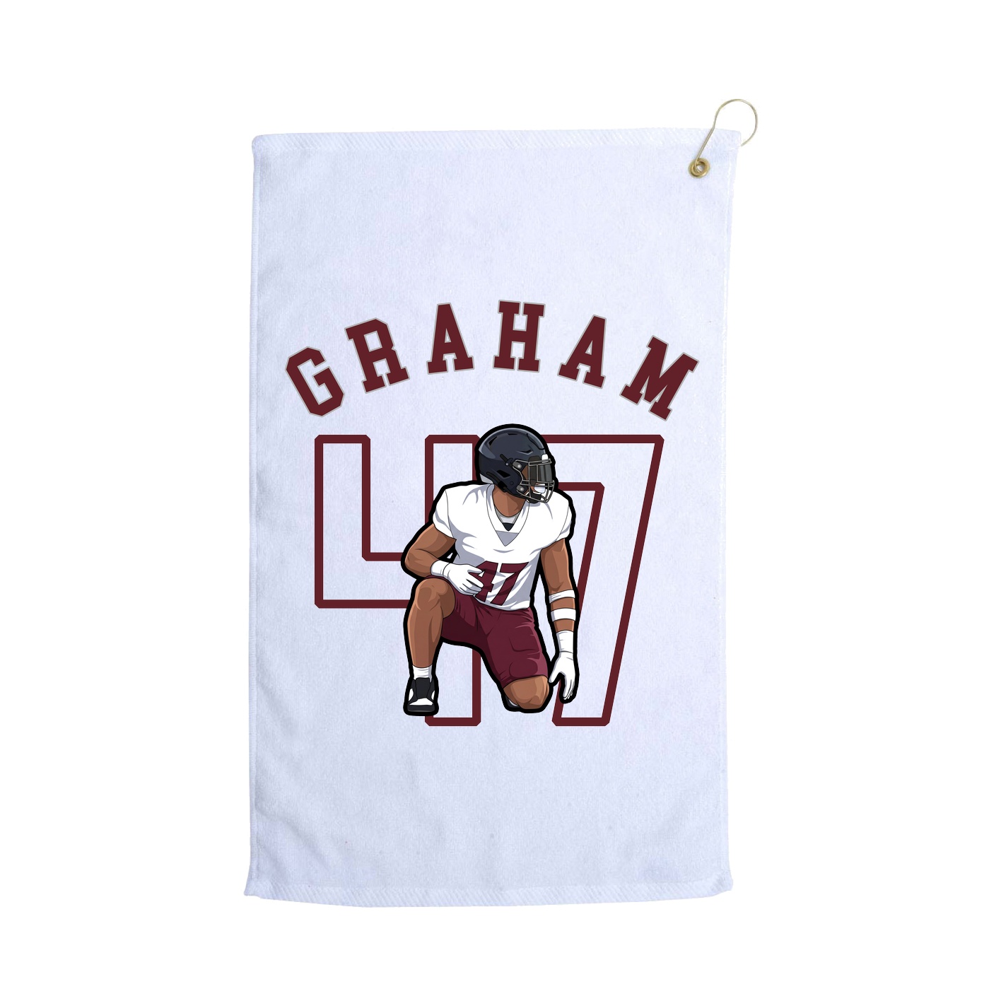 Golf Towel — Shirsey Arch in White