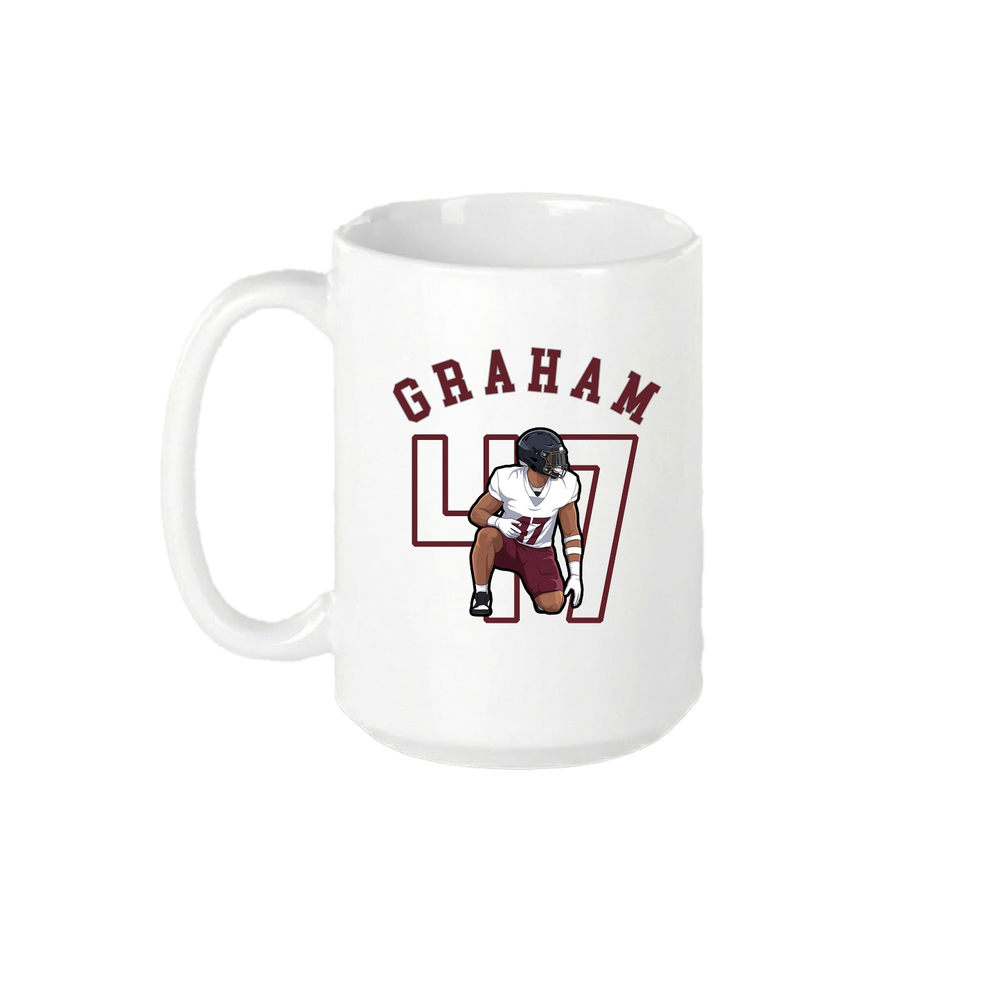 15oz Coffee Mug — Shirsey Arch in White