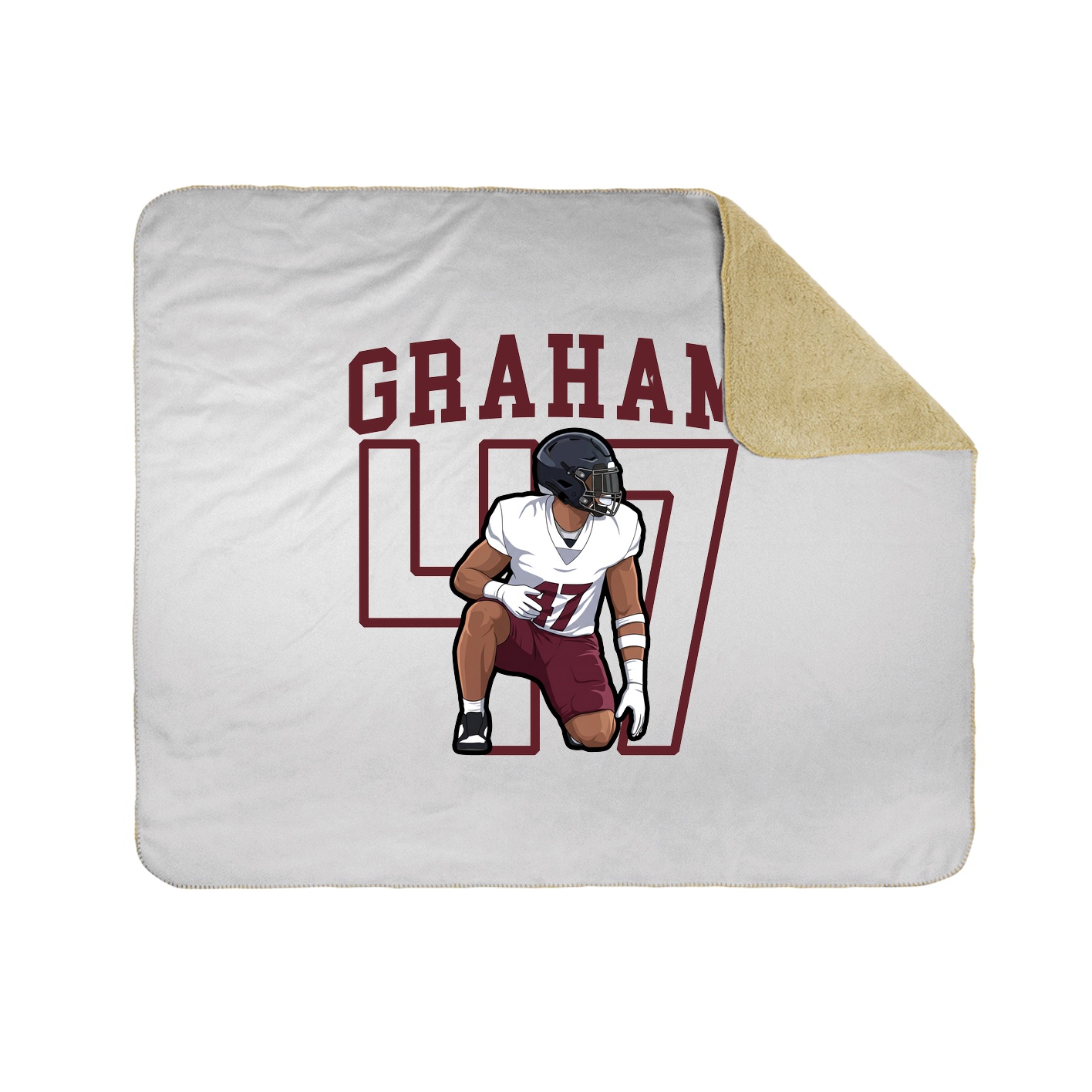 Throw Blanket — Shirsey in White