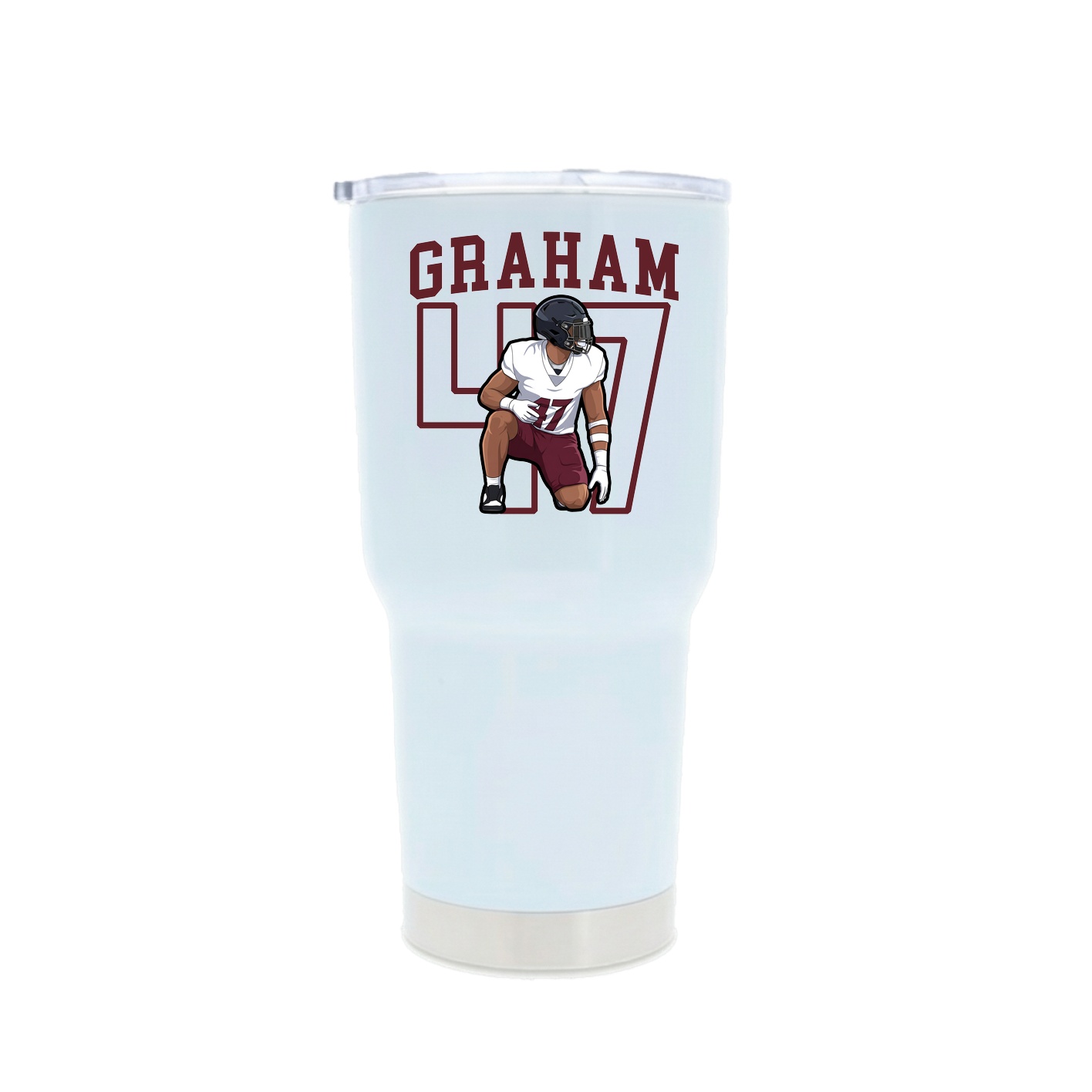30oz Stainless Steel Tumbler — Shirsey in White