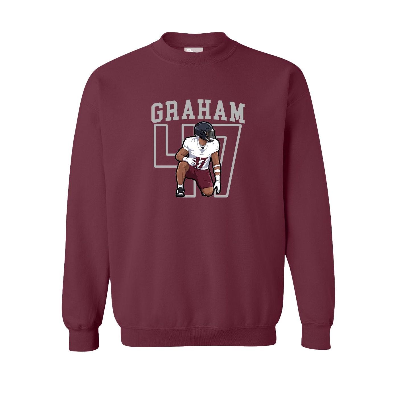Fleece Crew — Shirsey in Maroon