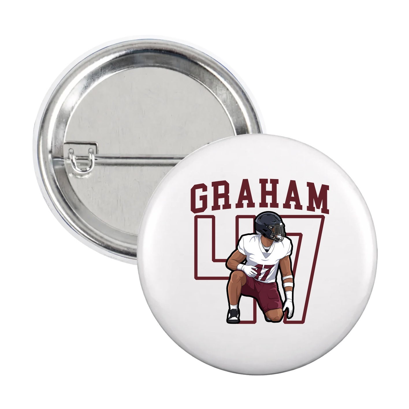 Game Day Button — Shirsey in White