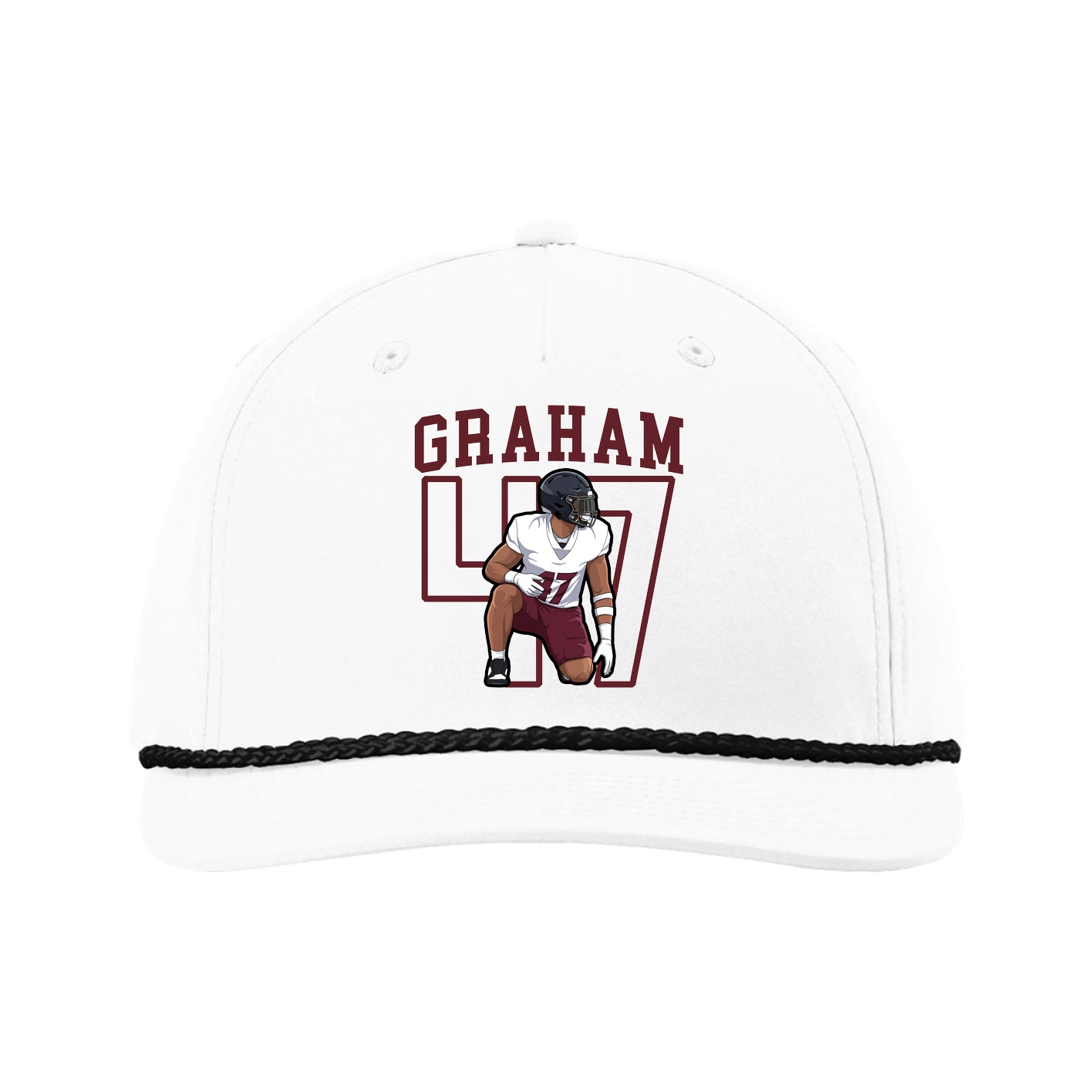 Five-Panel Classic Rope Cap — Shirsey in White
