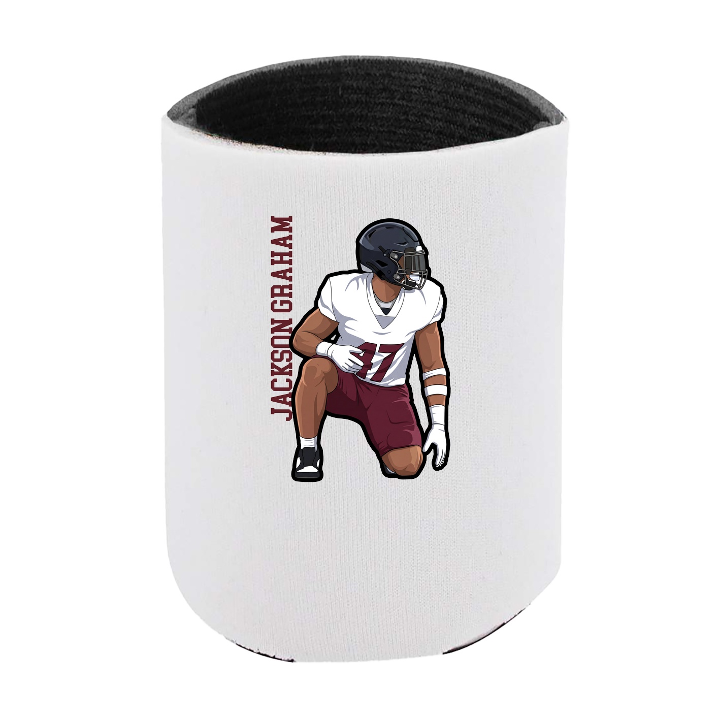 Can Holder — Name Vertical in White