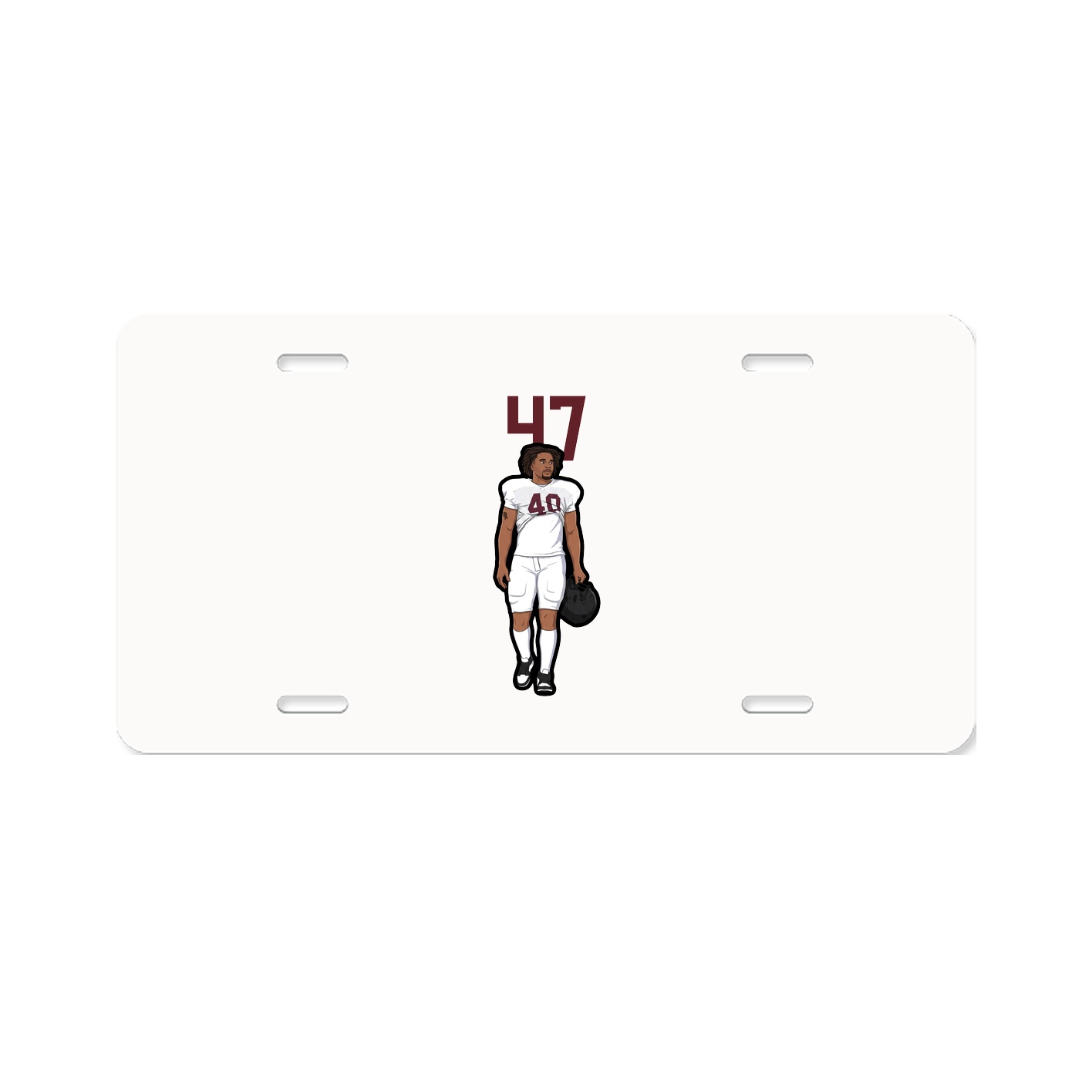 License Plate — Number Top in Classic