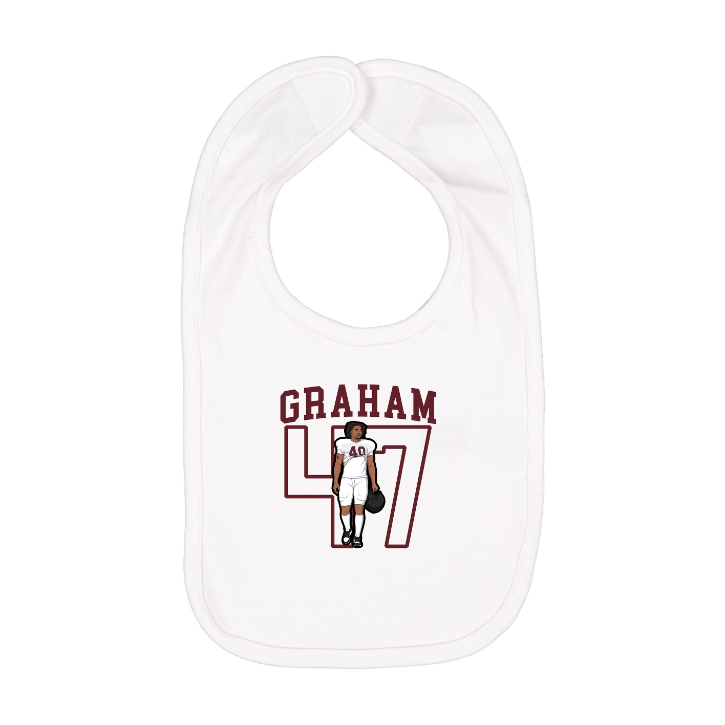 Infant Bib — Shirsey in White