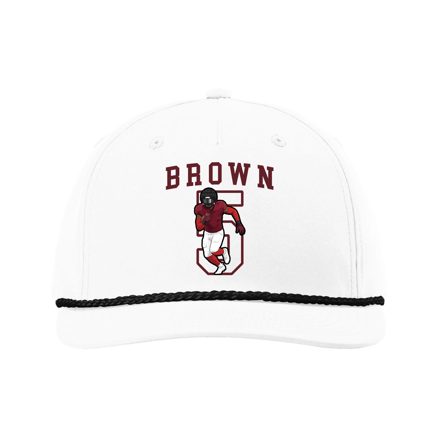Five-Panel Classic Rope Cap — Shirsey in White
