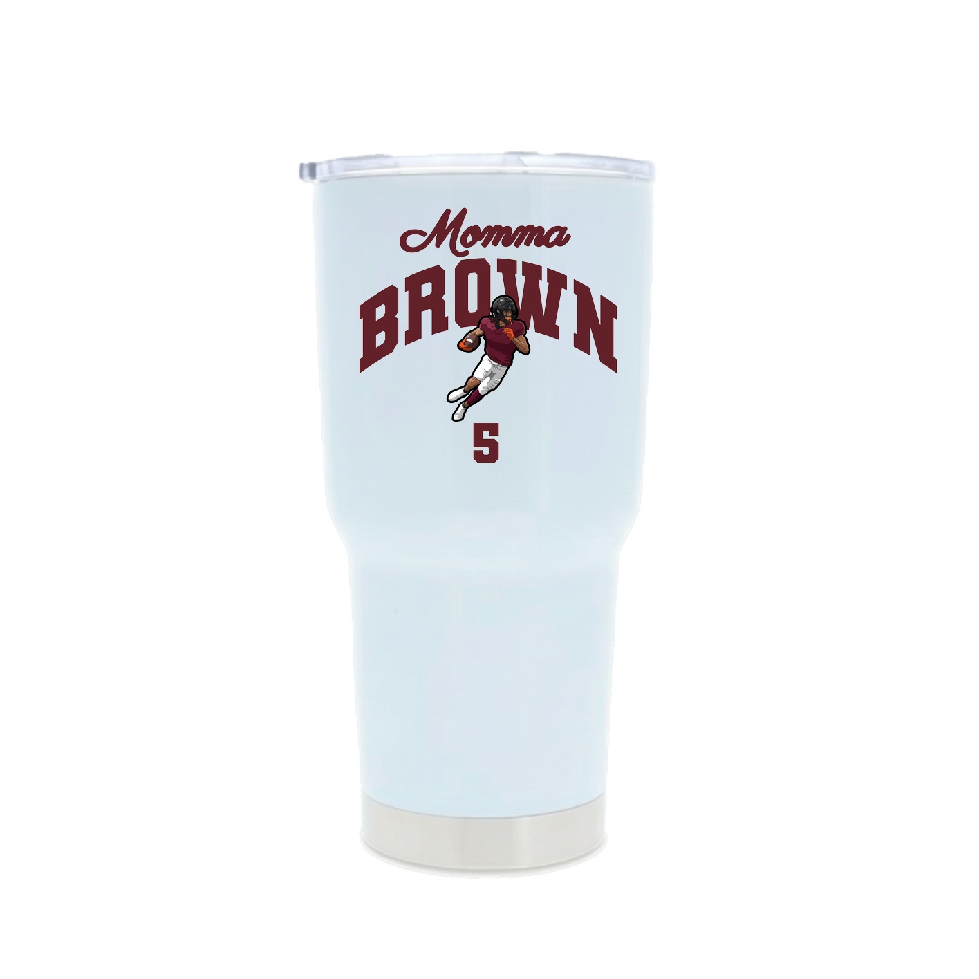 30oz Stainless Steel Tumbler — Mothers Day Arch in White