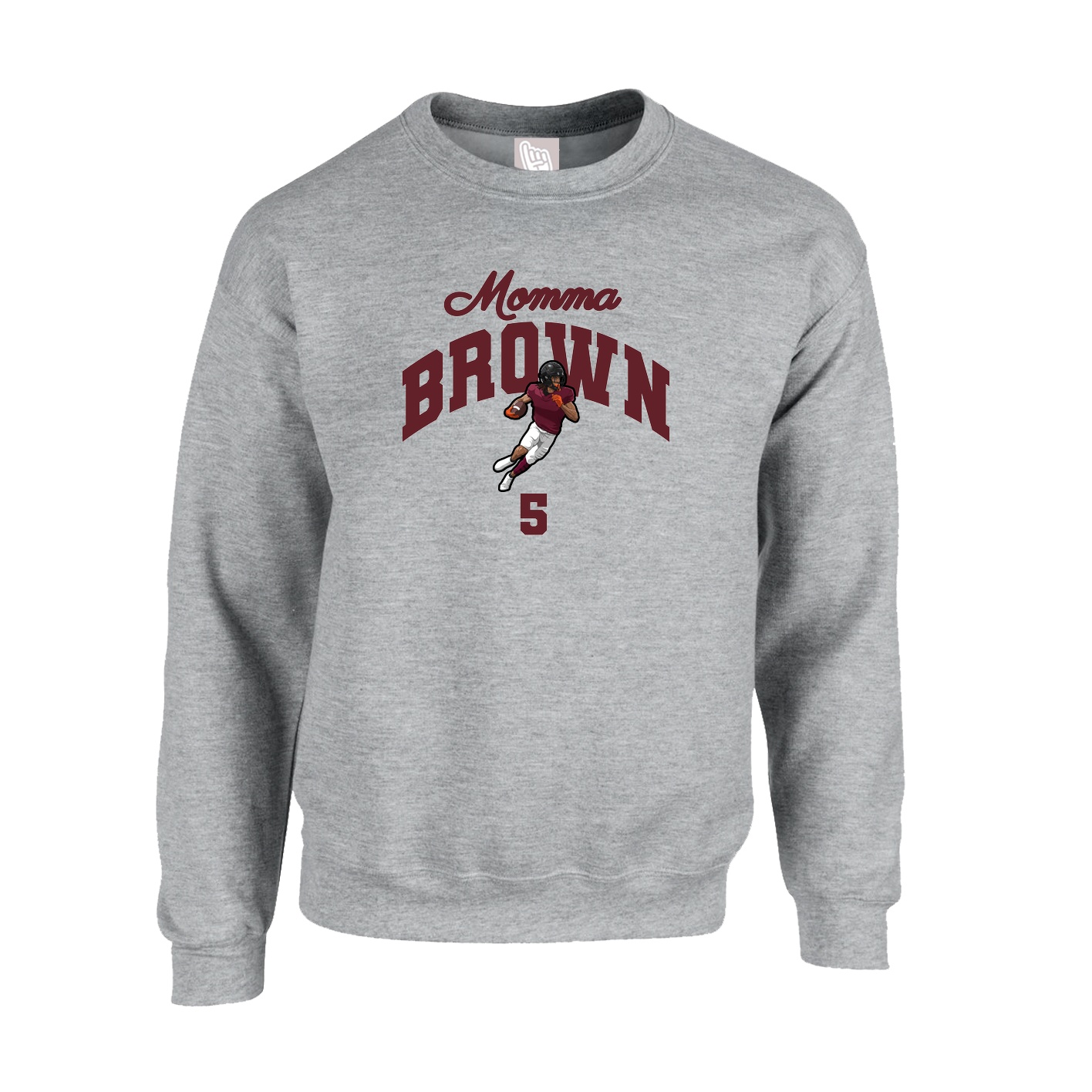 Fleece Crew — Mothers Day Arch in Grey