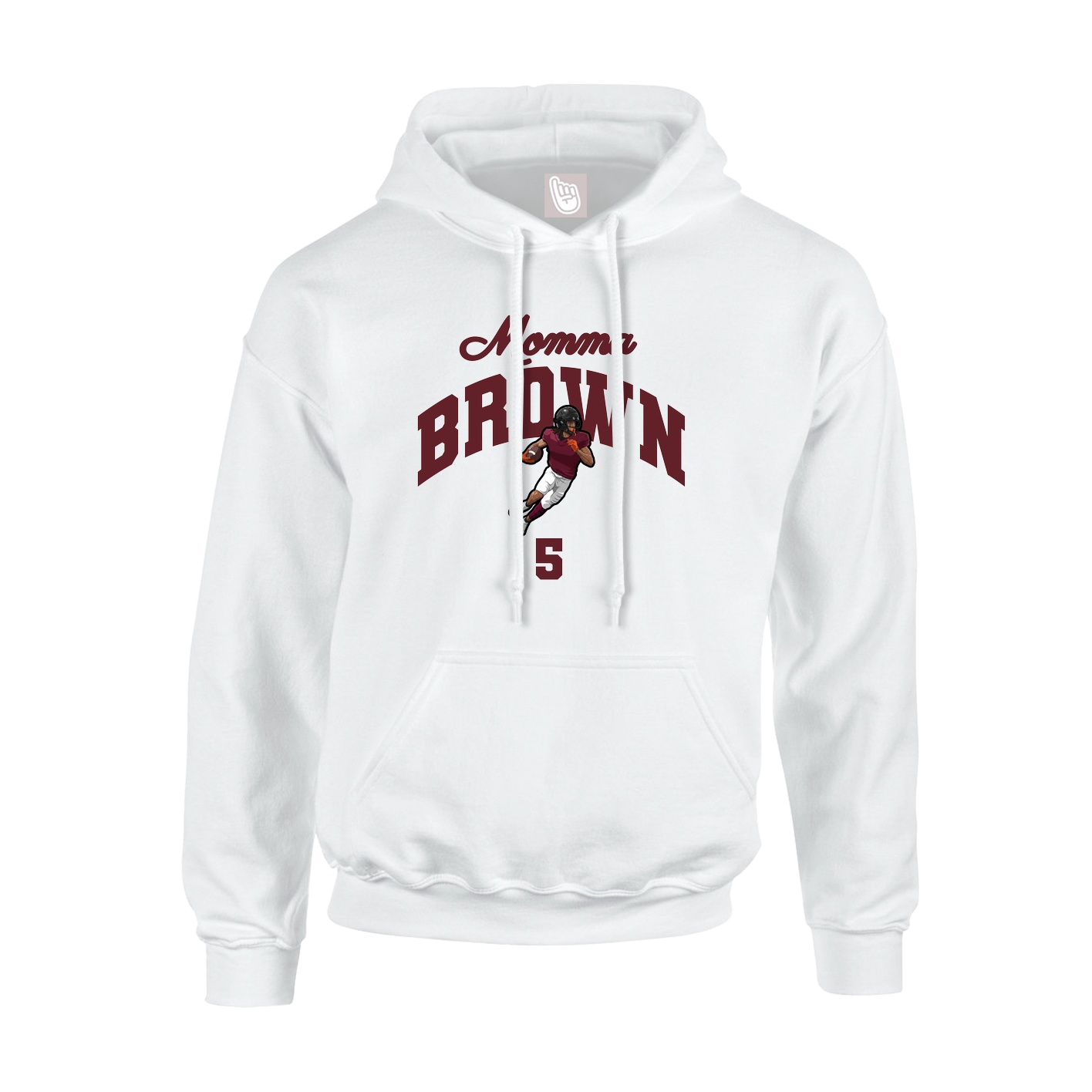 Youth Hoodie — Mothers Day Arch in White