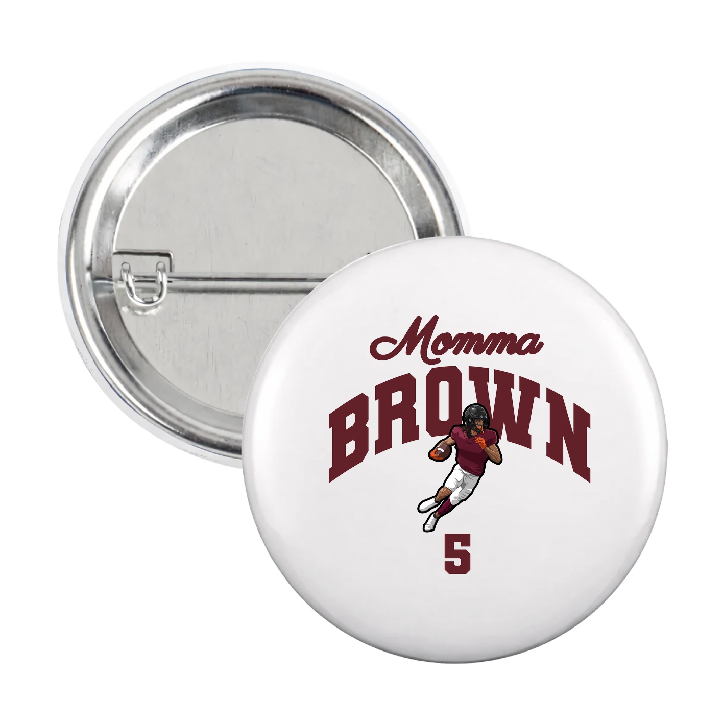 Game Day Button — Mothers Day Arch in White