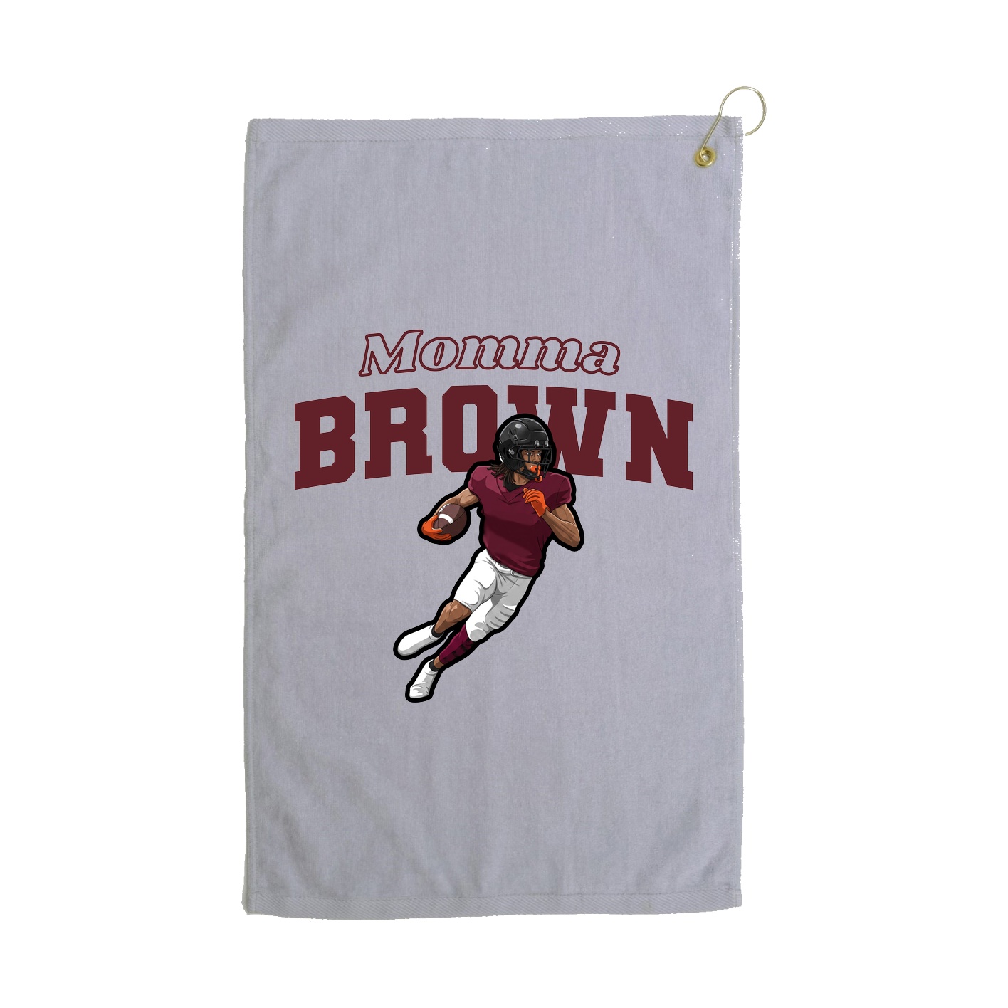 Golf Towel — Mothers Day Block in Grey