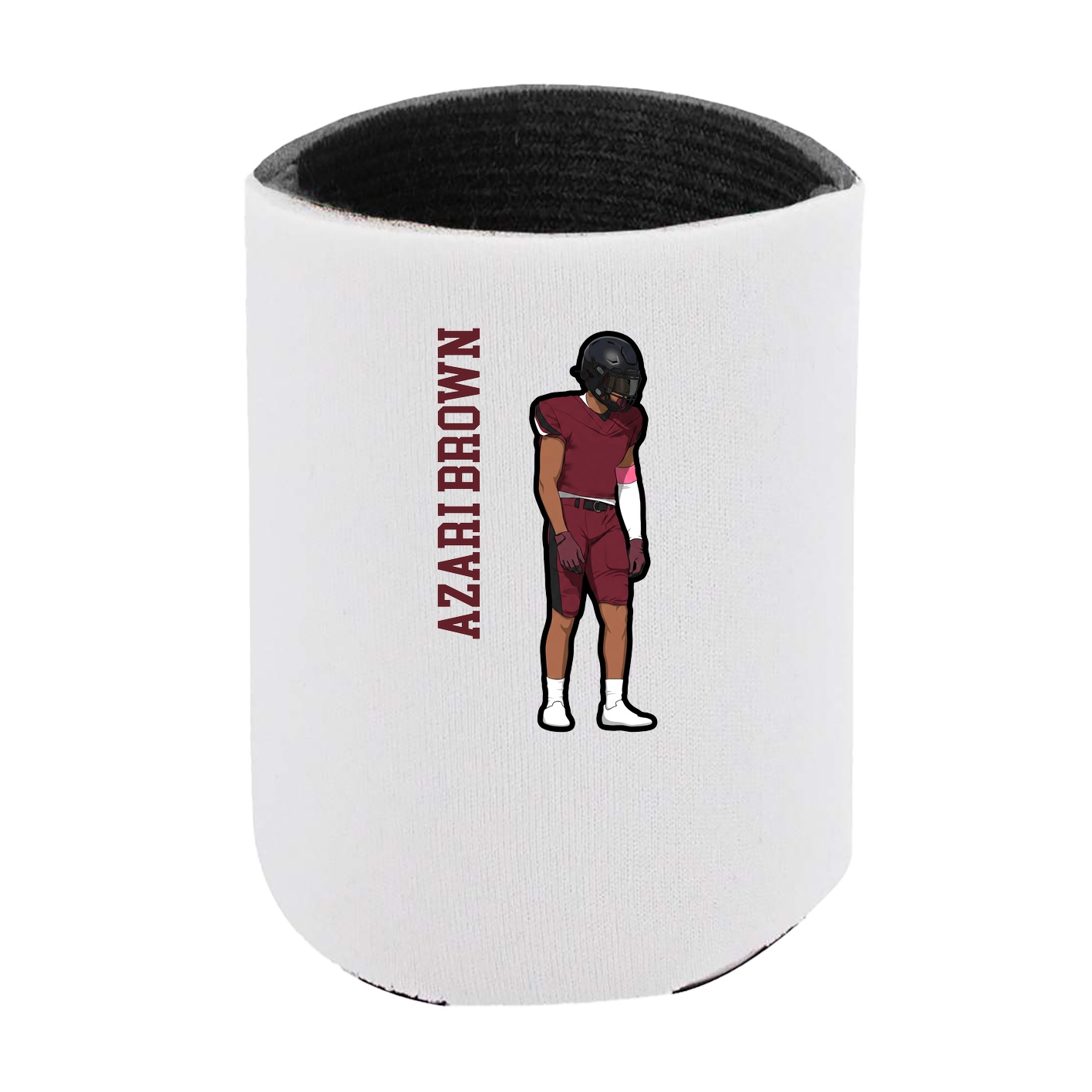 Can Holder — Name Vertical in White