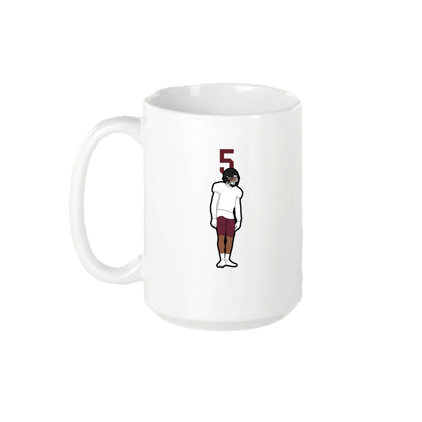 15oz Coffee Mug — Number Top in White