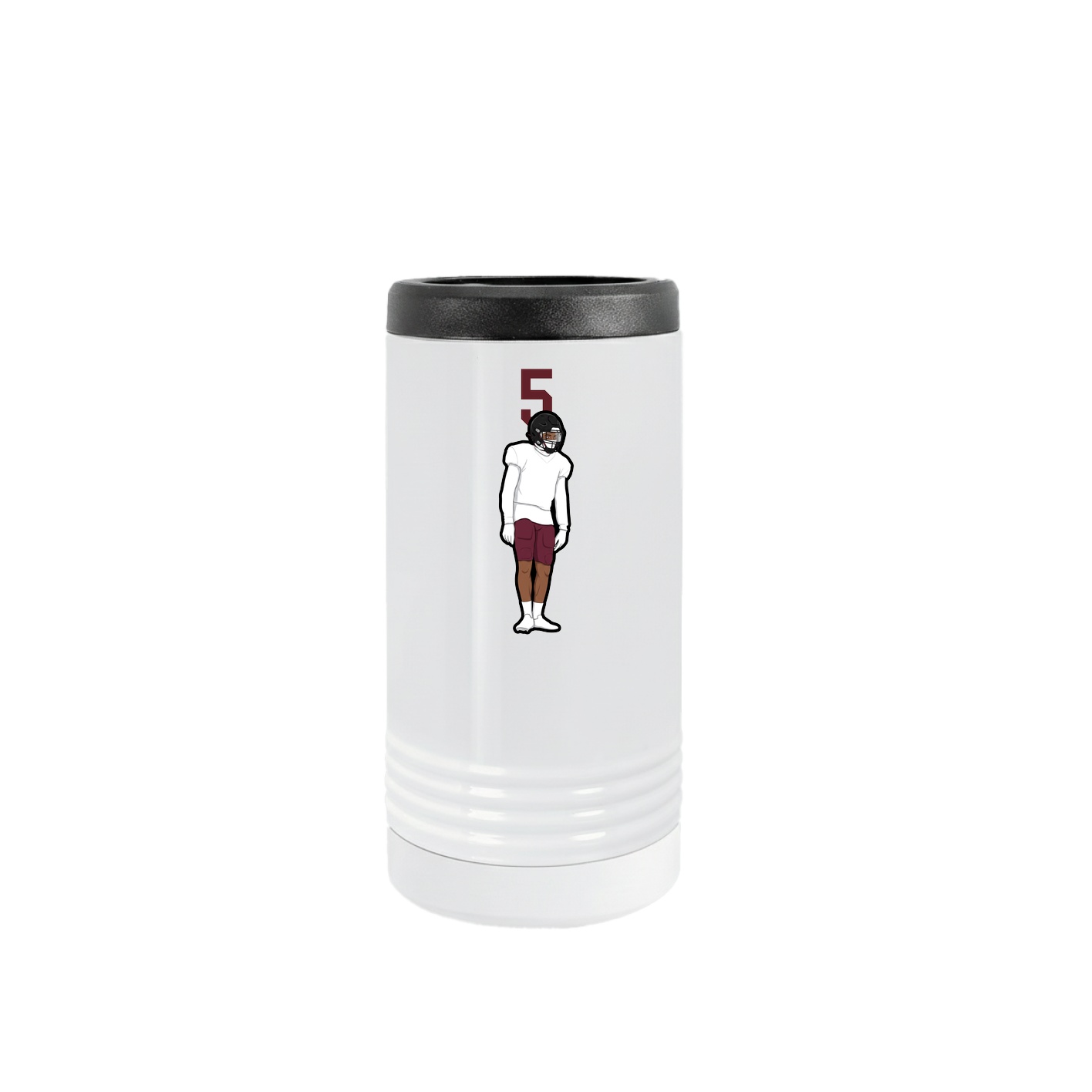 Slim Beverage Holder — Number Top in White