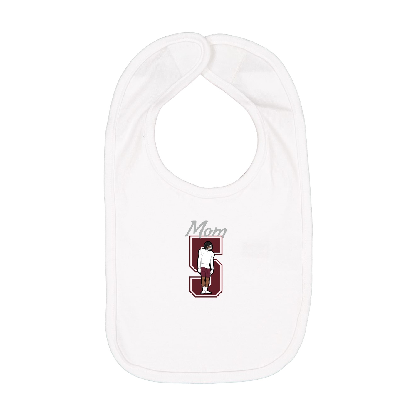 Infant Bib — Mothers Day Shirsey in White