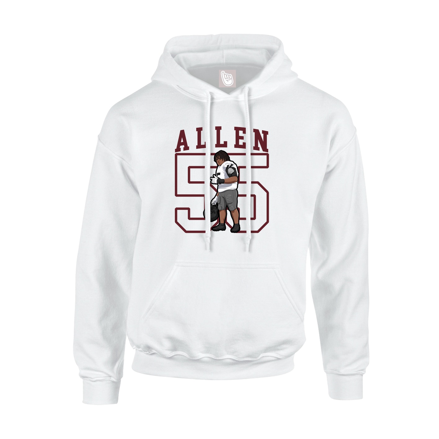 Hoodie — Shirsey in White