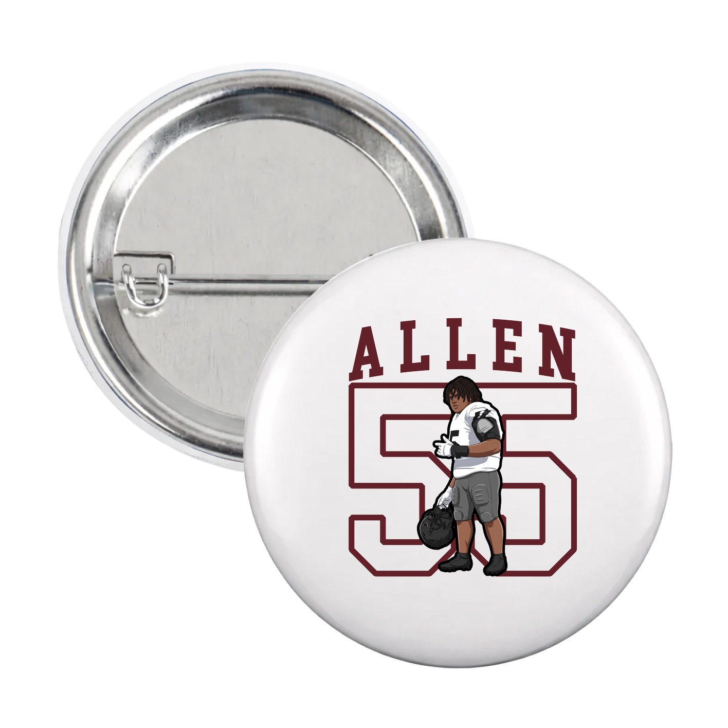 Game Day Button — Shirsey in White