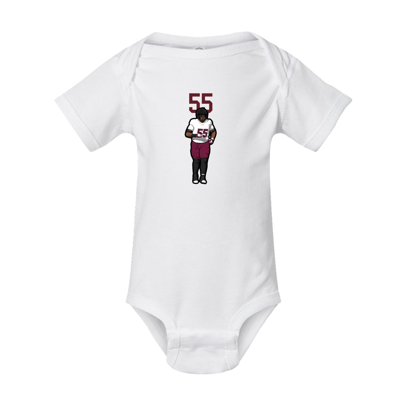 Baby Onesie — Number Top in White