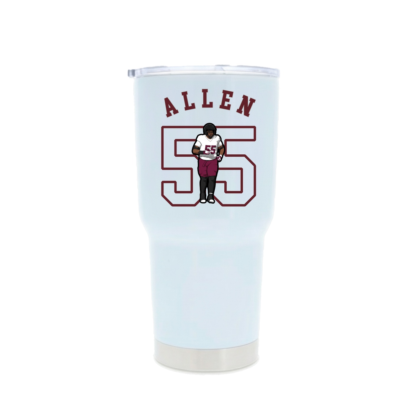 30oz Stainless Steel Tumbler — Shirsey Arch in White