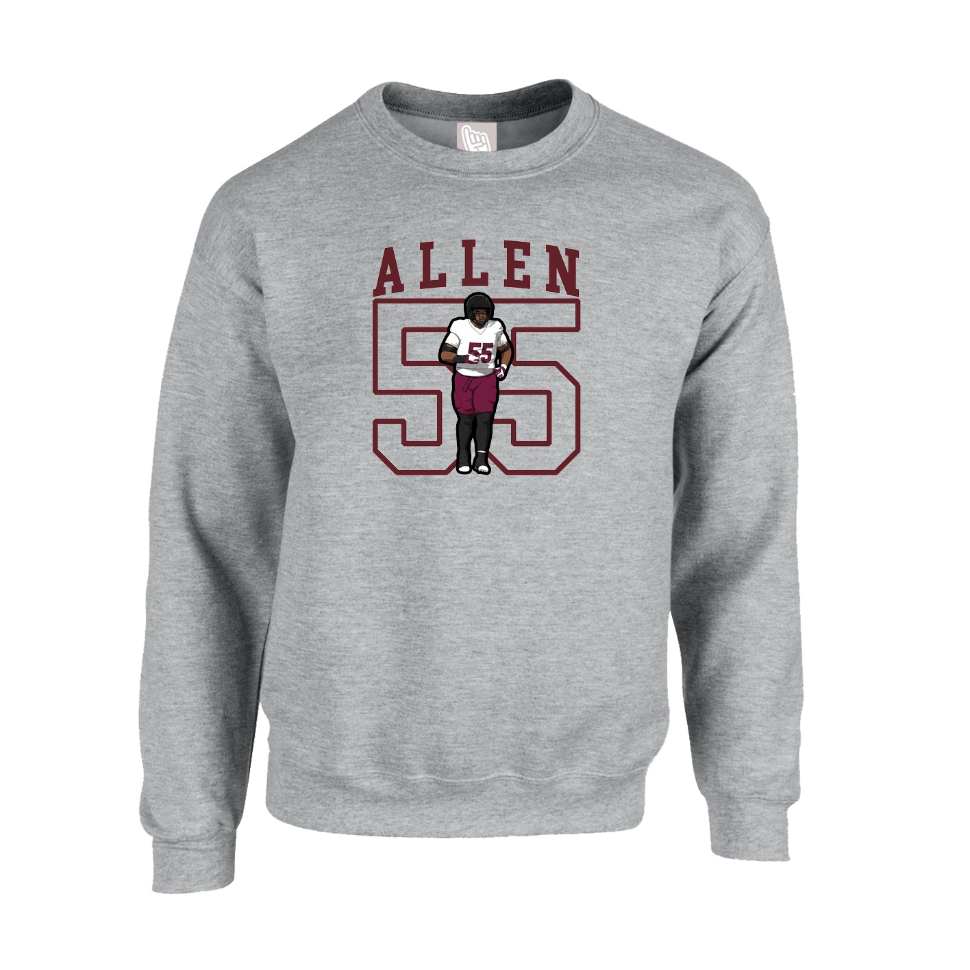 Fleece Crew — Shirsey in Grey