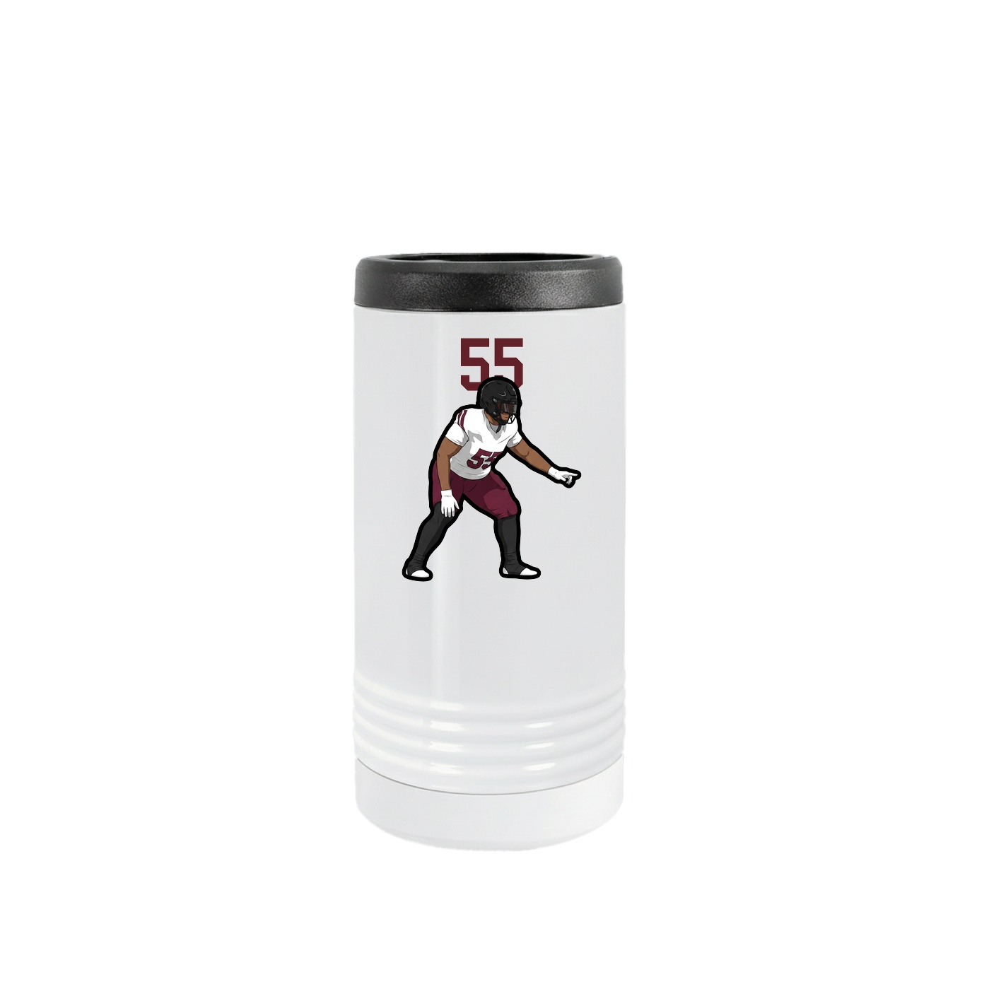 Slim Beverage Holder — Number Top in White