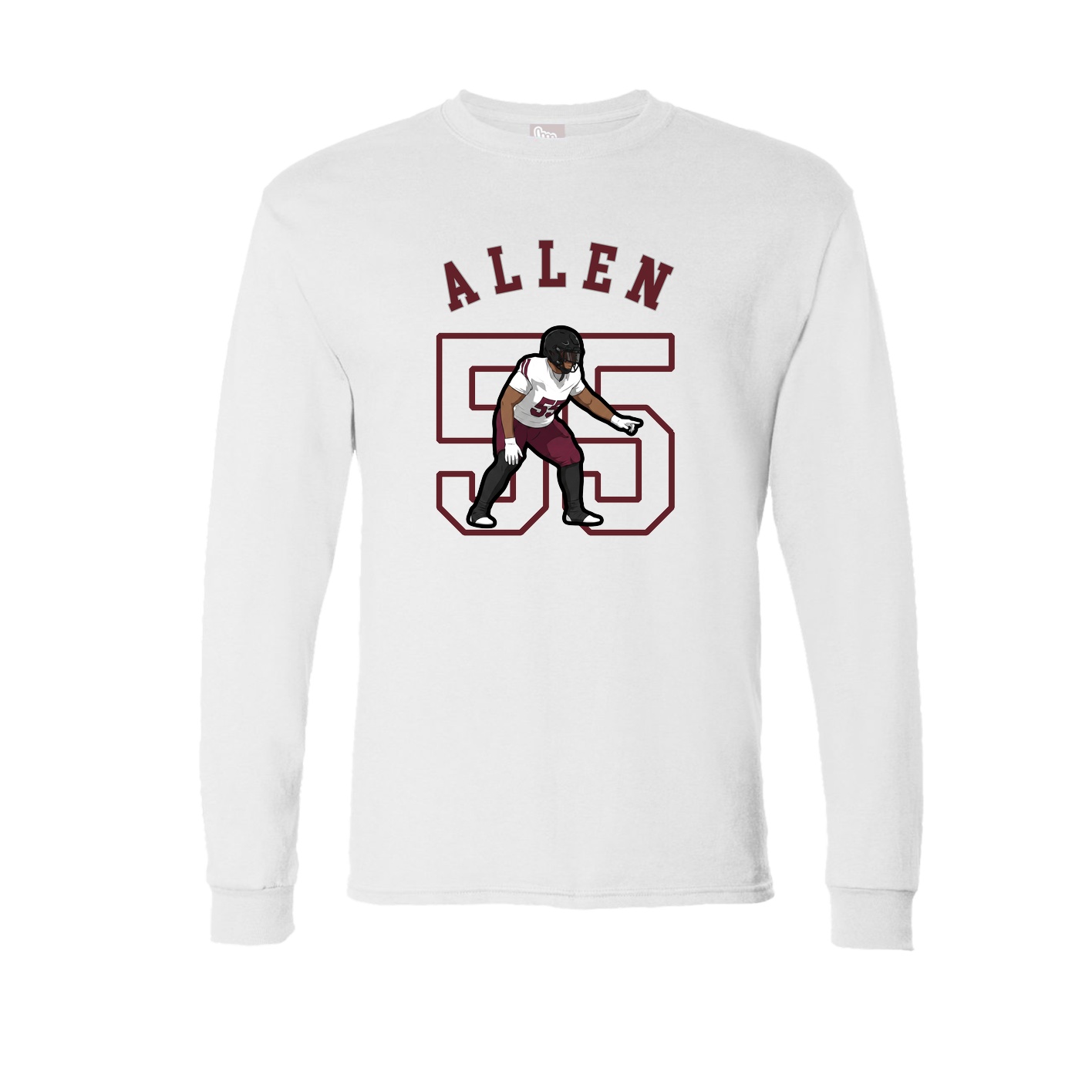 Long Sleeve Tee — Shirsey Arch in White