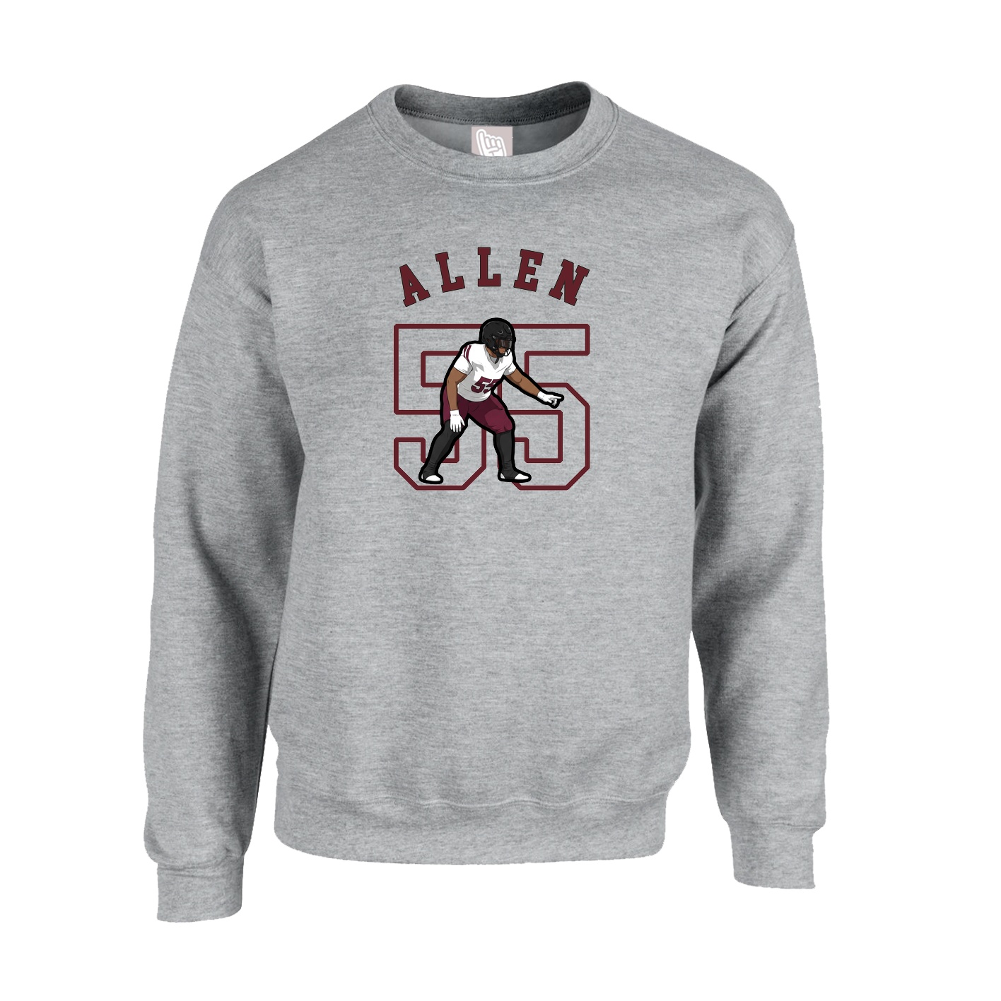 Fleece Crew — Shirsey Arch in Grey