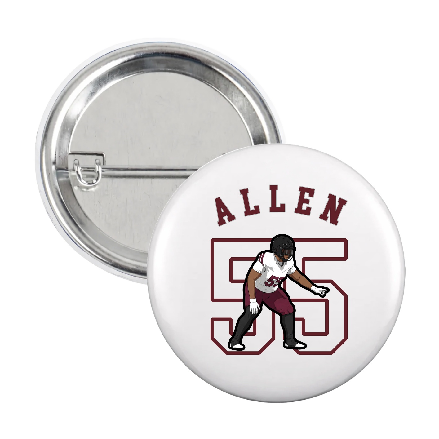 Game Day Button — Shirsey Arch in White