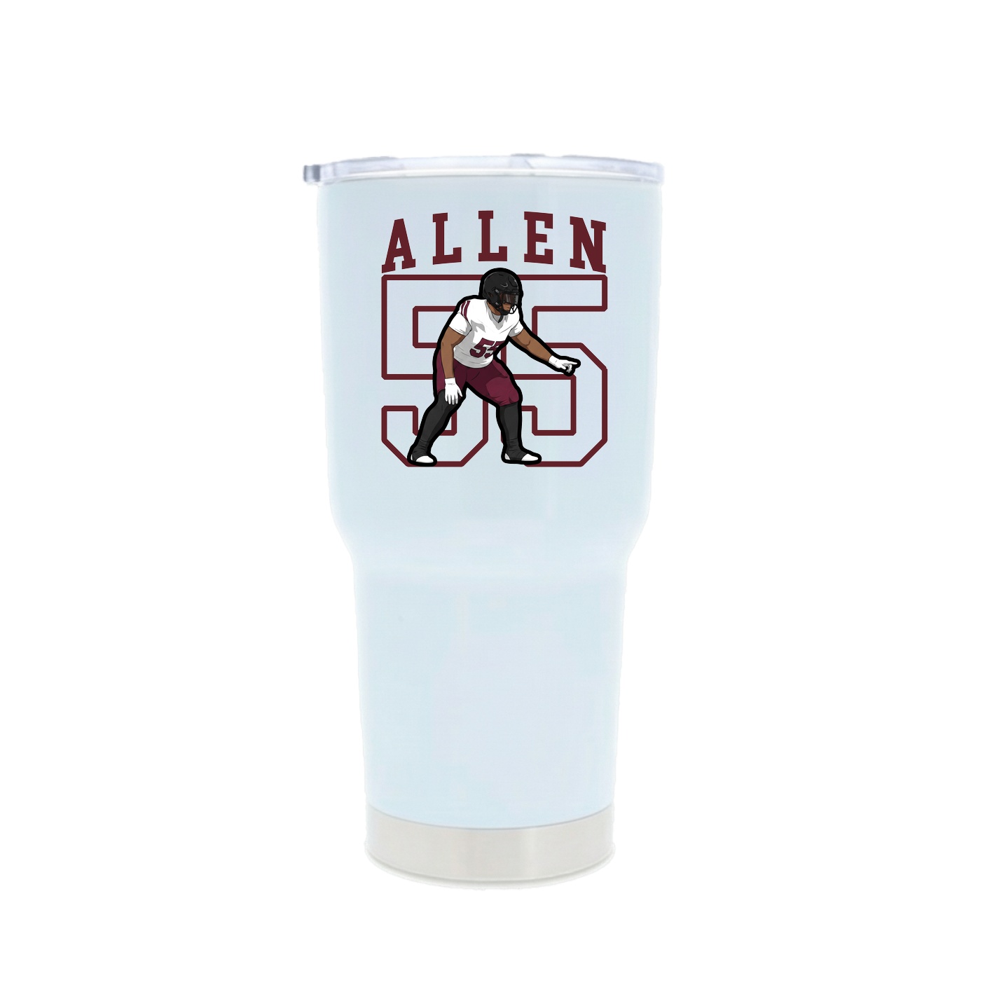 30oz Stainless Steel Tumbler — Shirsey in White