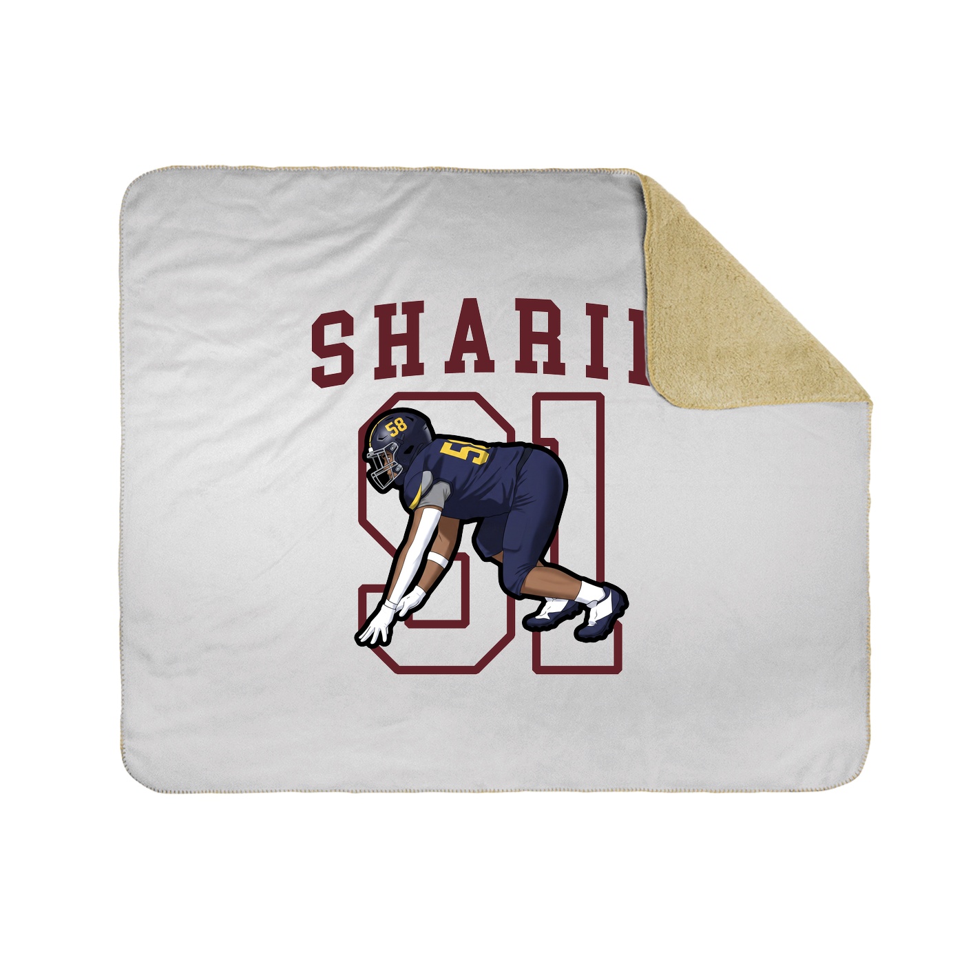 Throw Blanket — Shirsey in White