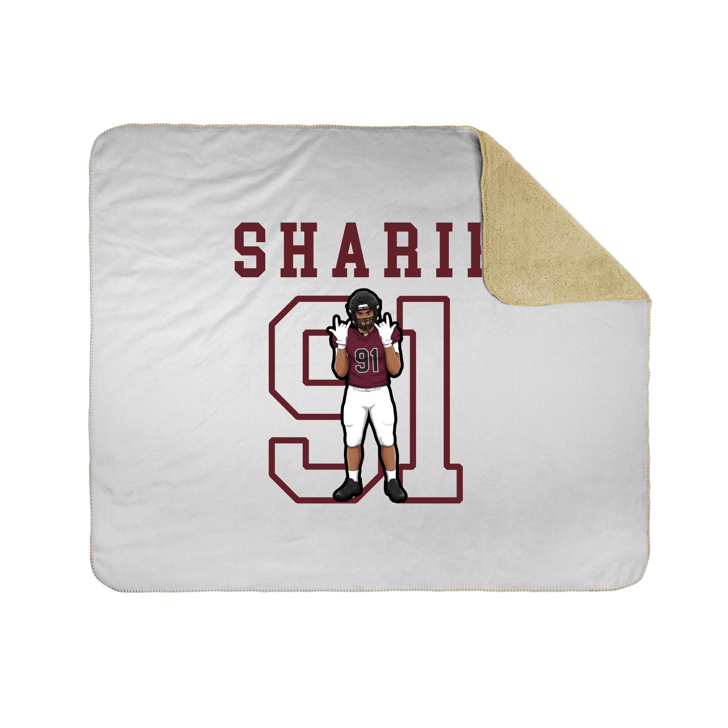 Throw Blanket — Shirsey in White
