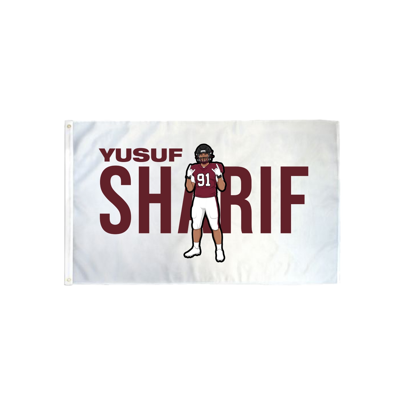 3x5 Flag — Player Name in Classic