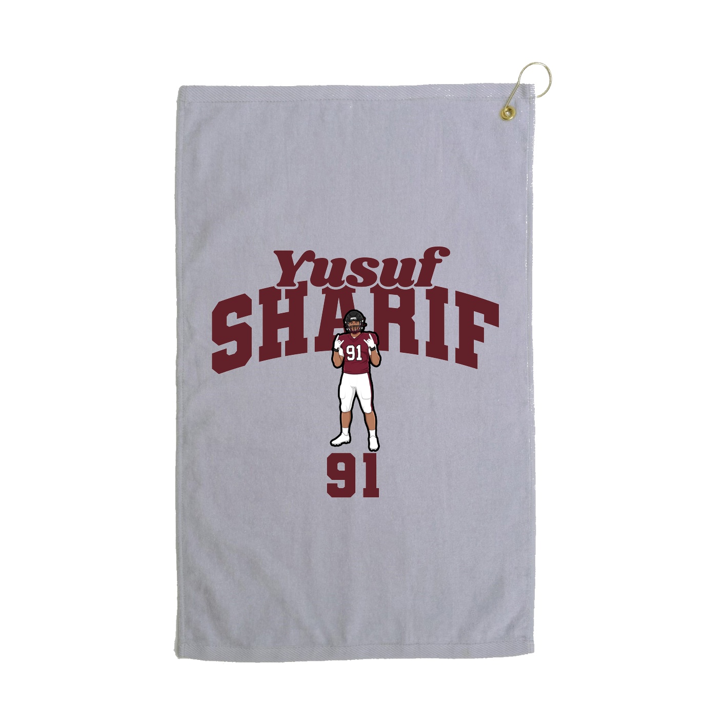 Golf Towel — Signature Arch in Grey