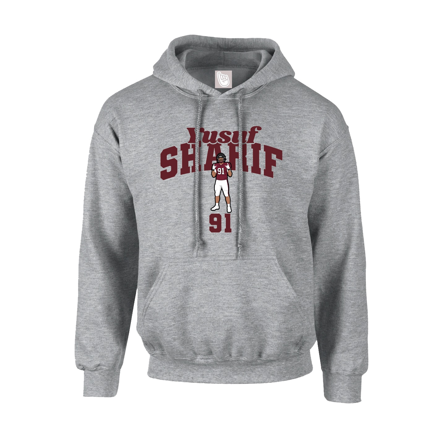 Hoodie — Signature Arch in Grey