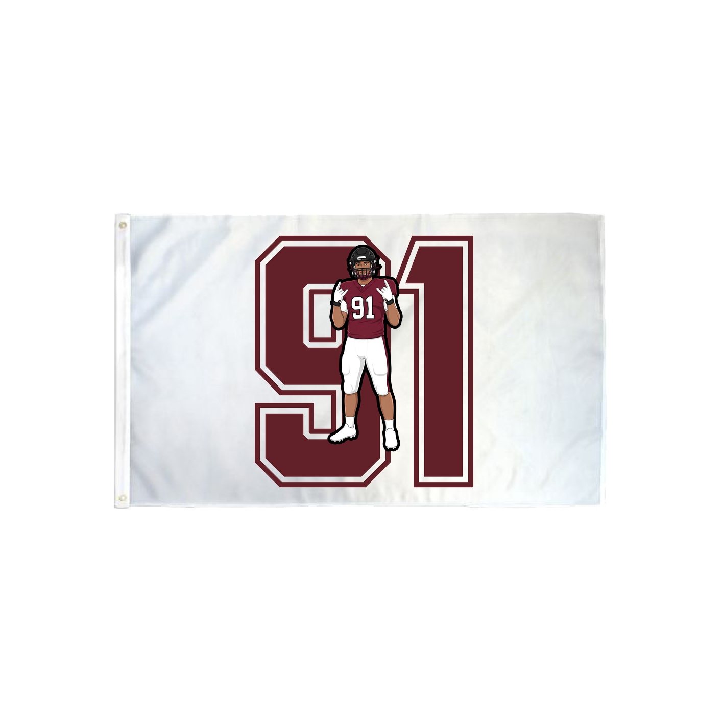 3x5 Flag — Number in Classic