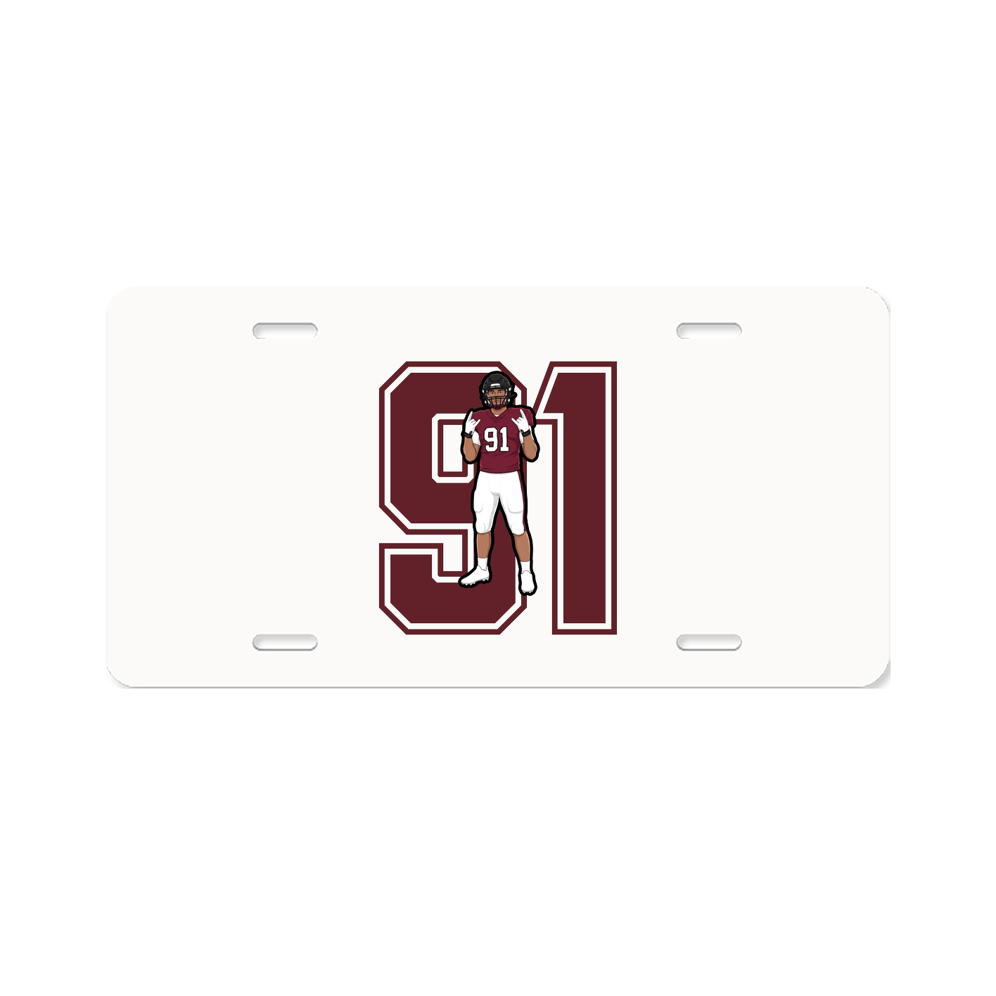 License Plate — Number in Classic