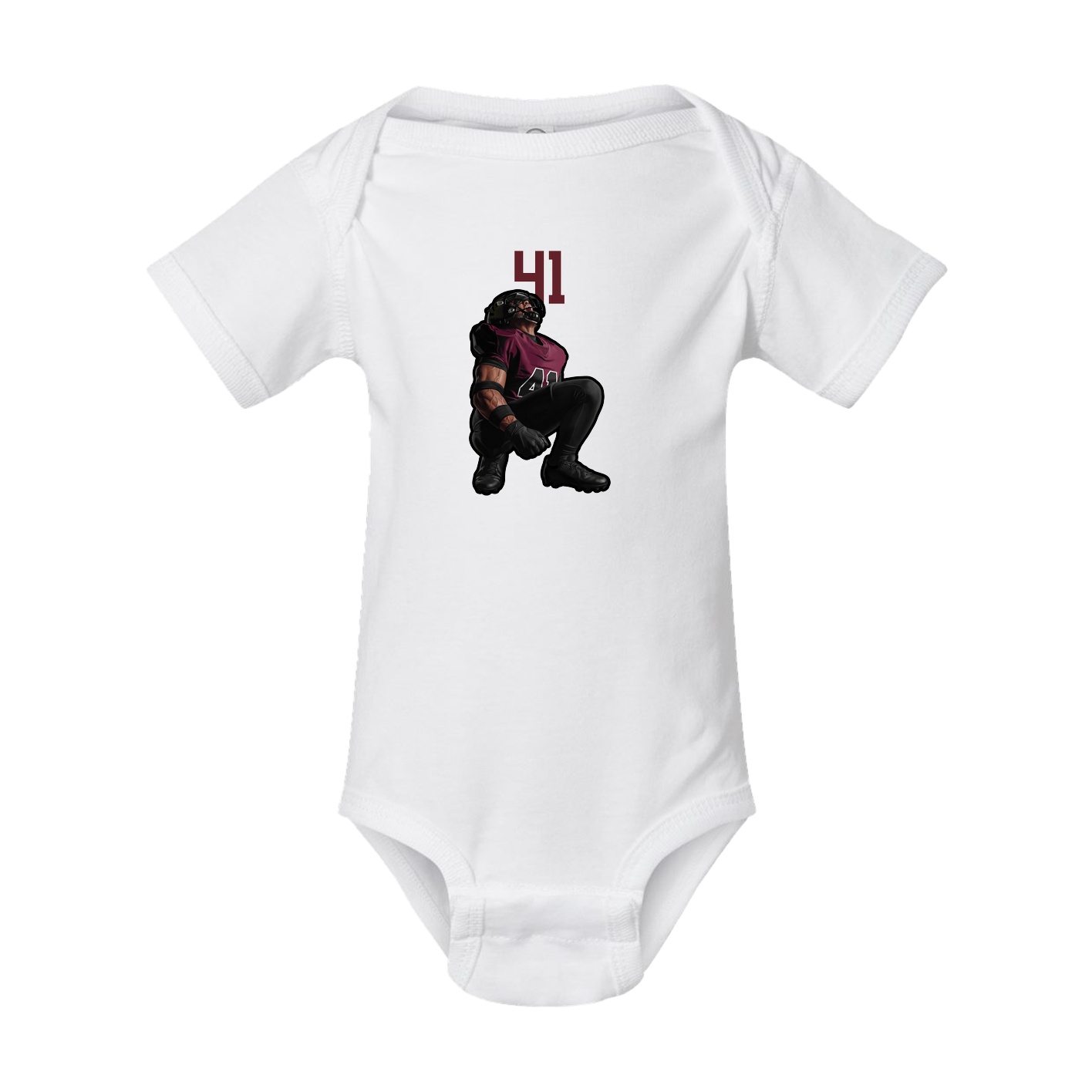 Baby Onesie — Number Top in White