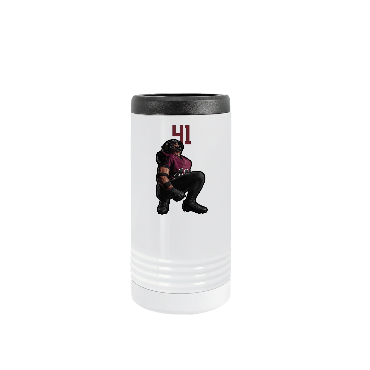 Slim Beverage Holder — Number Top in White