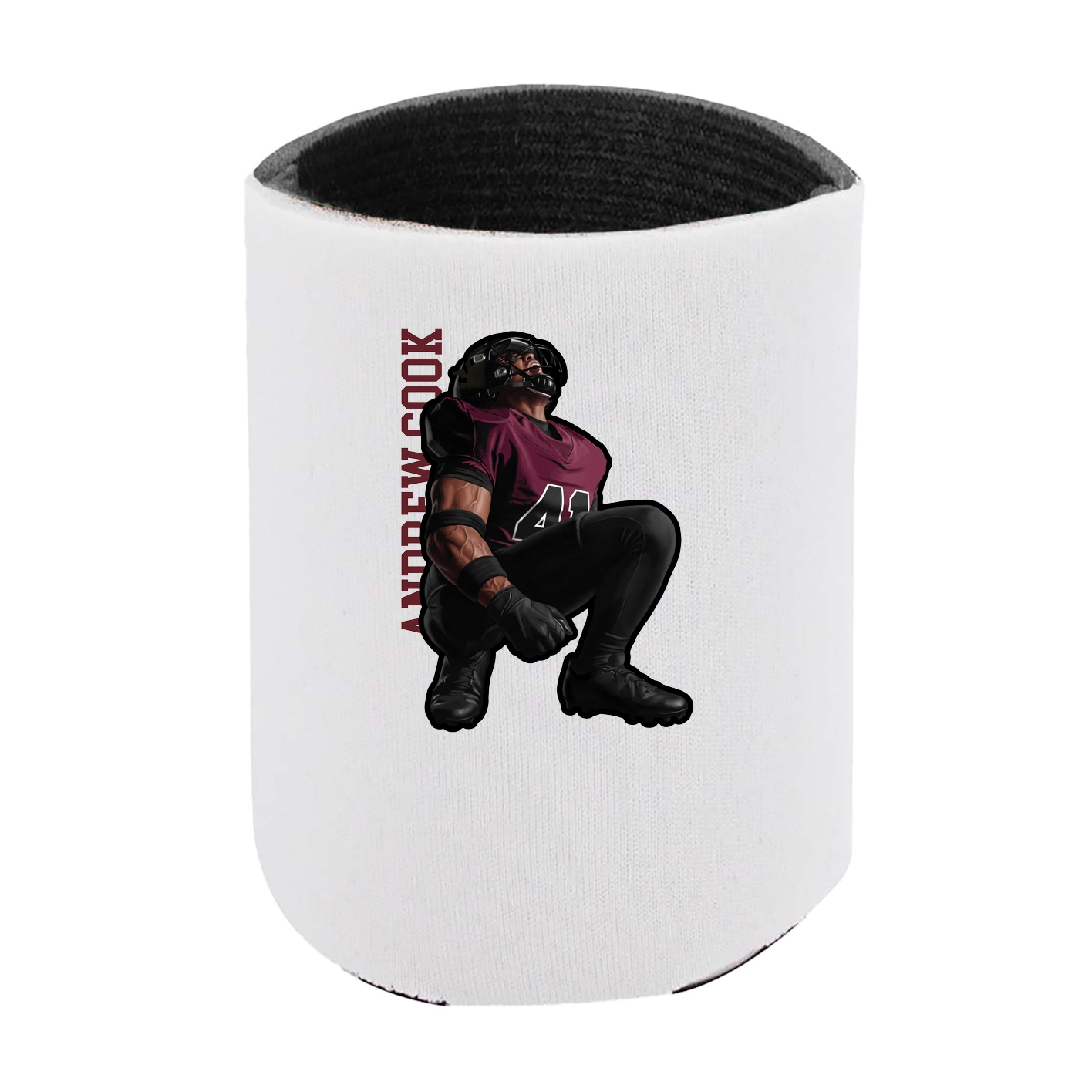 Can Holder — Name Vertical in White
