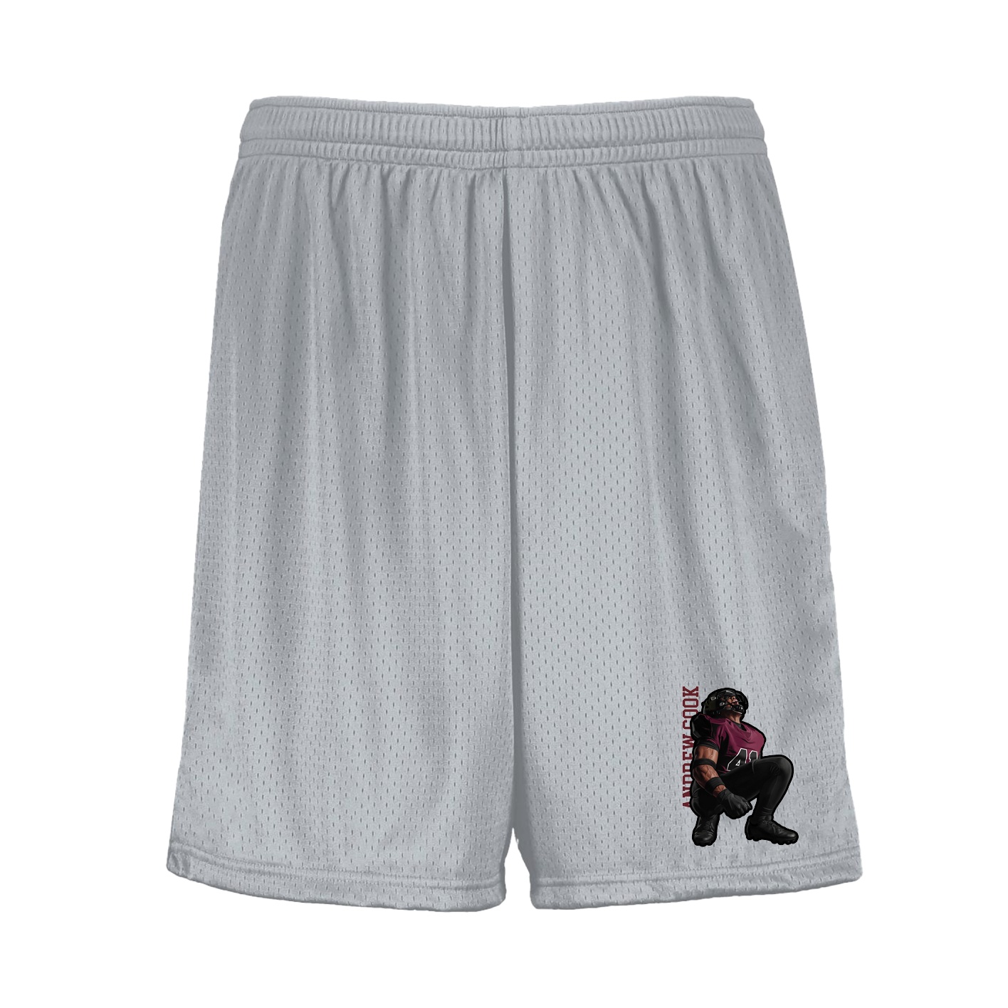 Shorts — Name Vertical in Silver