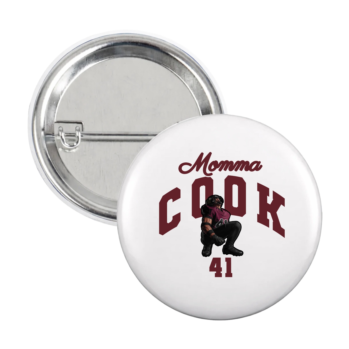 Game Day Button — Mothers Day Arch in White