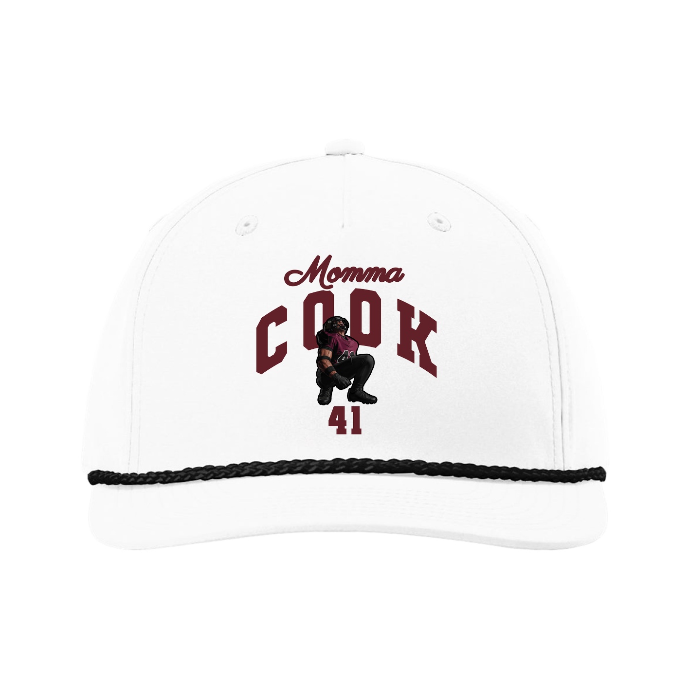 Five-Panel Classic Rope Cap — Mothers Day Arch in White